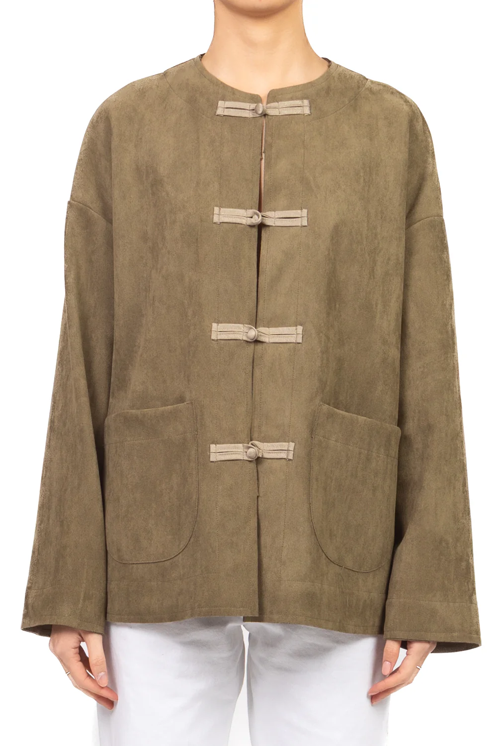 Dixie - Giacca in suede con alamari Art. VAIR1FL - Image 2