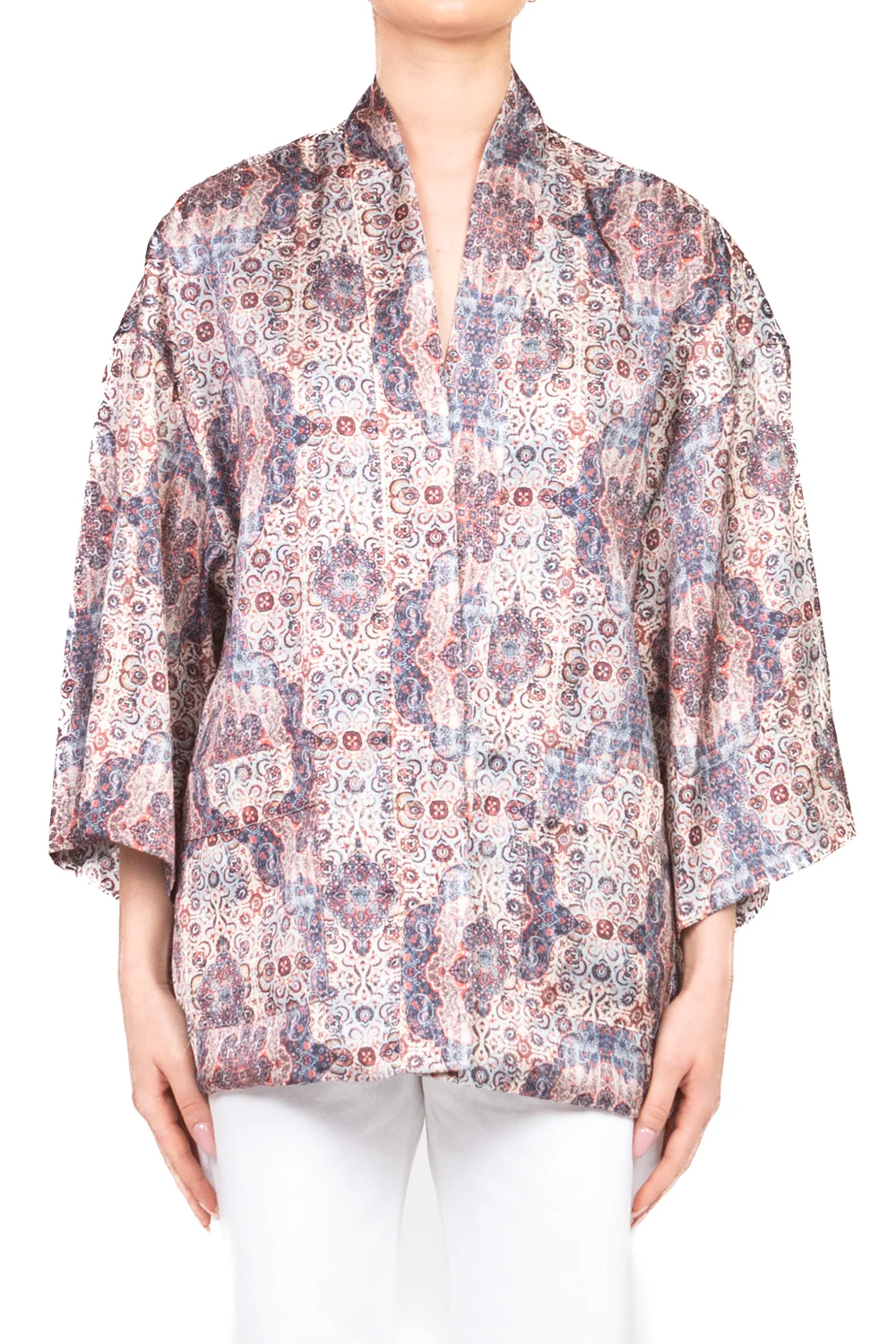 Dixie - Kimono in satin fantasia damascata Art. JDHP1OF - Image 2