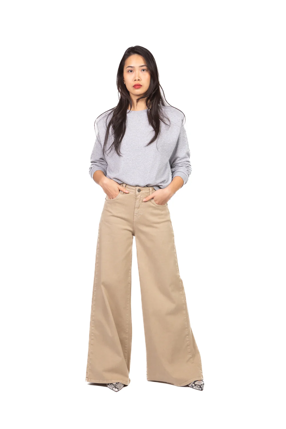 Dixie - Jeans LOLA palazzo Art. P925A067A - Image 4