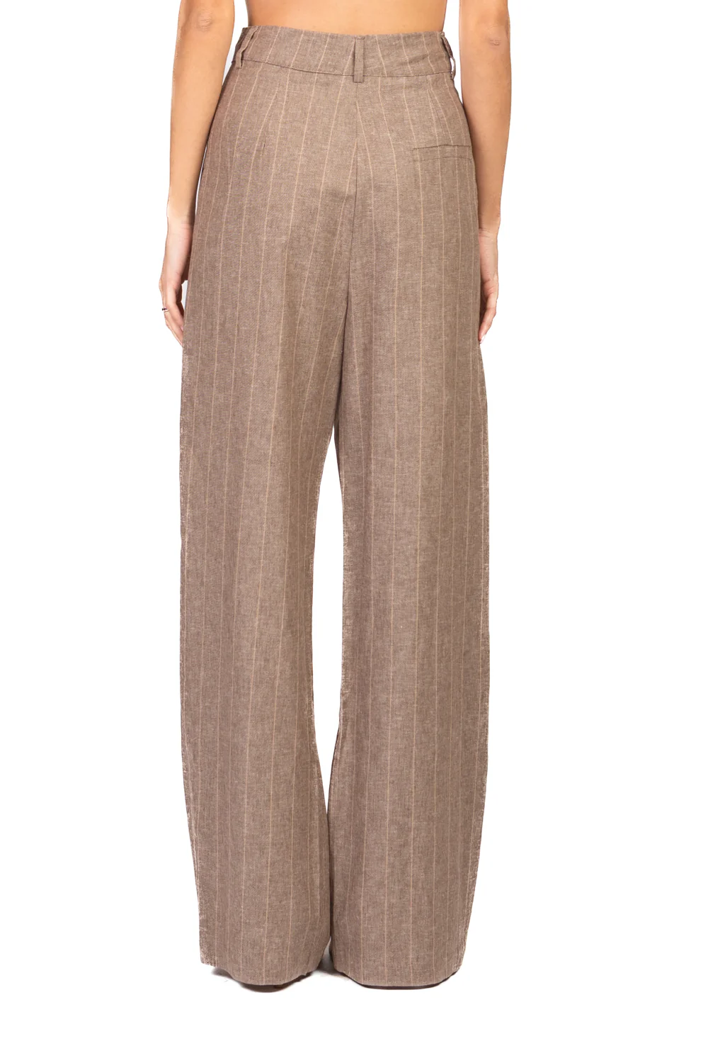 Dixie - Pantalone palazzo gessato Art. P845A117 - Image 3