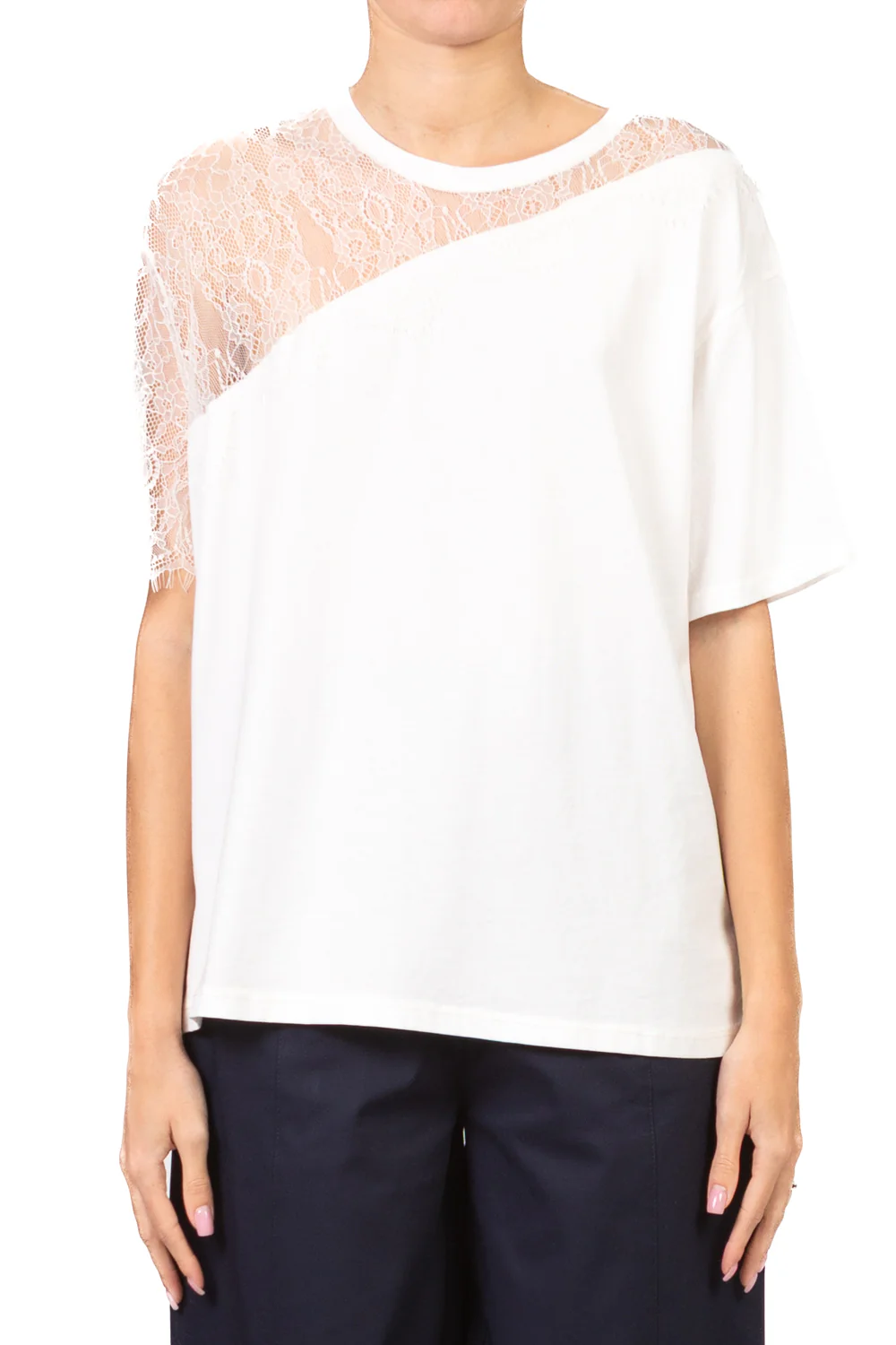 Dixie - T-shirt con pizzo Art. T067A105 - Image 2