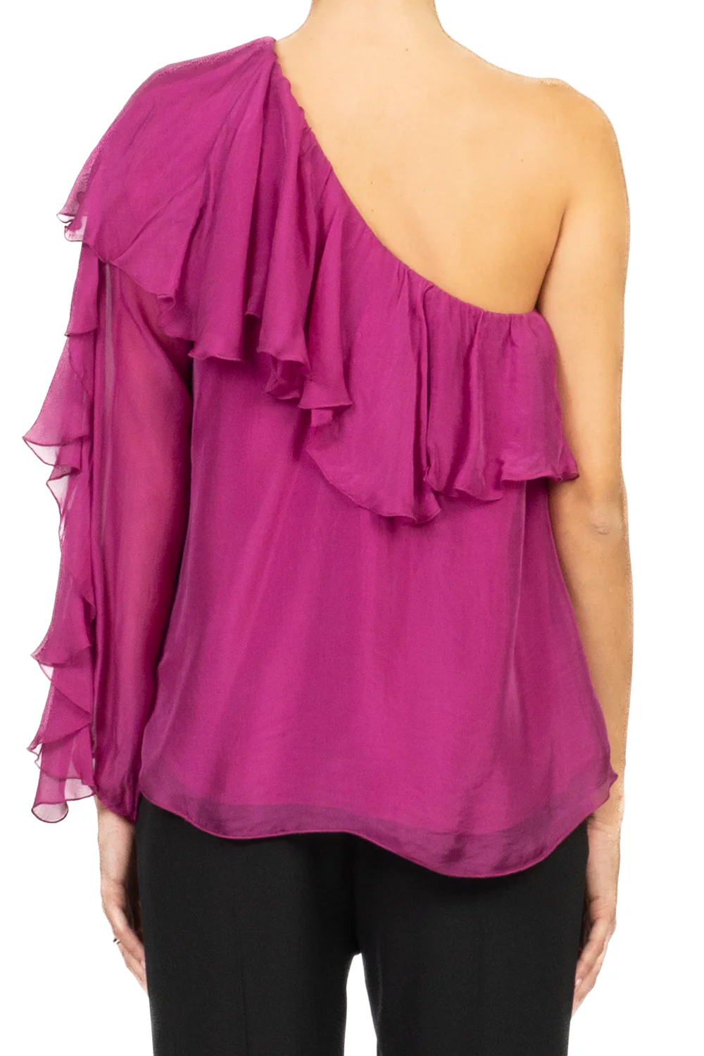 Dixie - Top Monospalla con rouches Art. C207A021A - Image 6