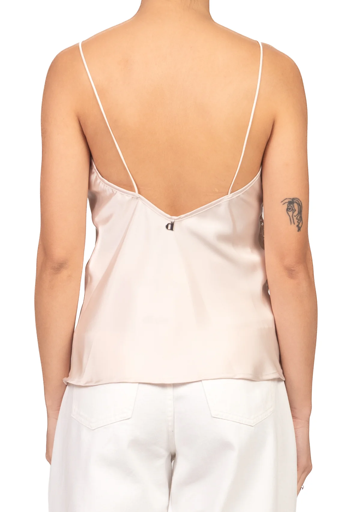 Dixie - Top satin con intarsi pizzo Art. RO67A040 - Image 3