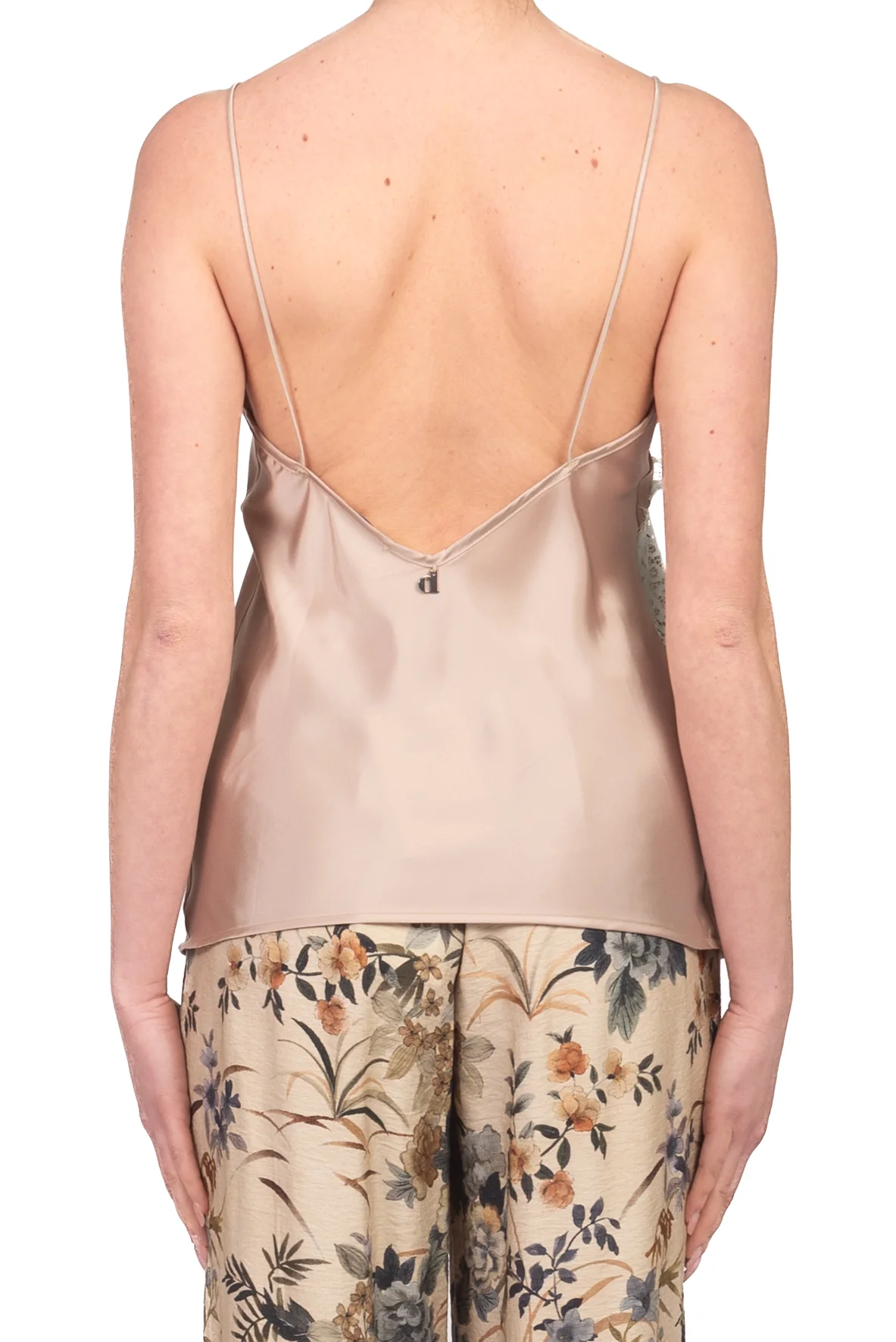 Dixie - Top satin con intarsi pizzo Art. RO67A040 - Image 6
