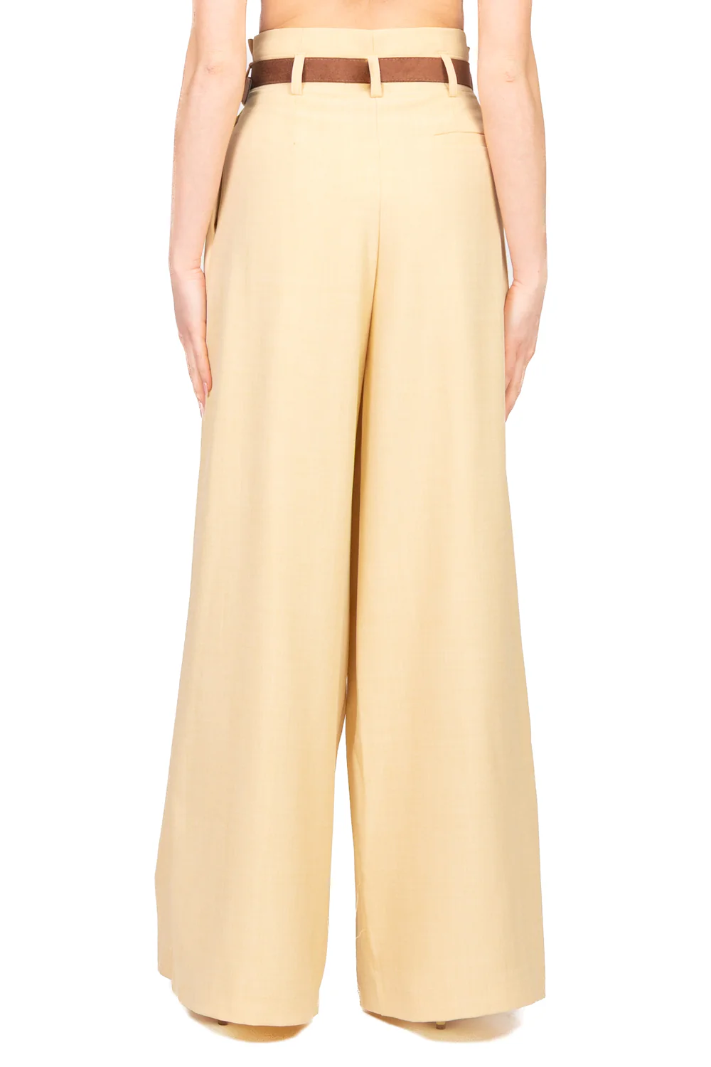 Dixie - Pantalone palazzo con pinces gessato Art. PDT51FHC - Image 3