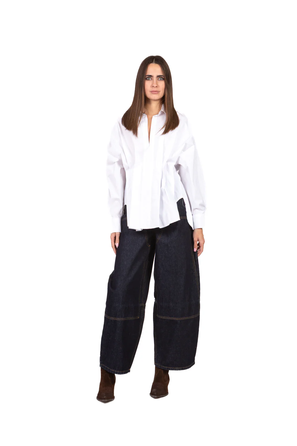 Have One - Camicia scollo v con pieghe Art. CVS-Q037