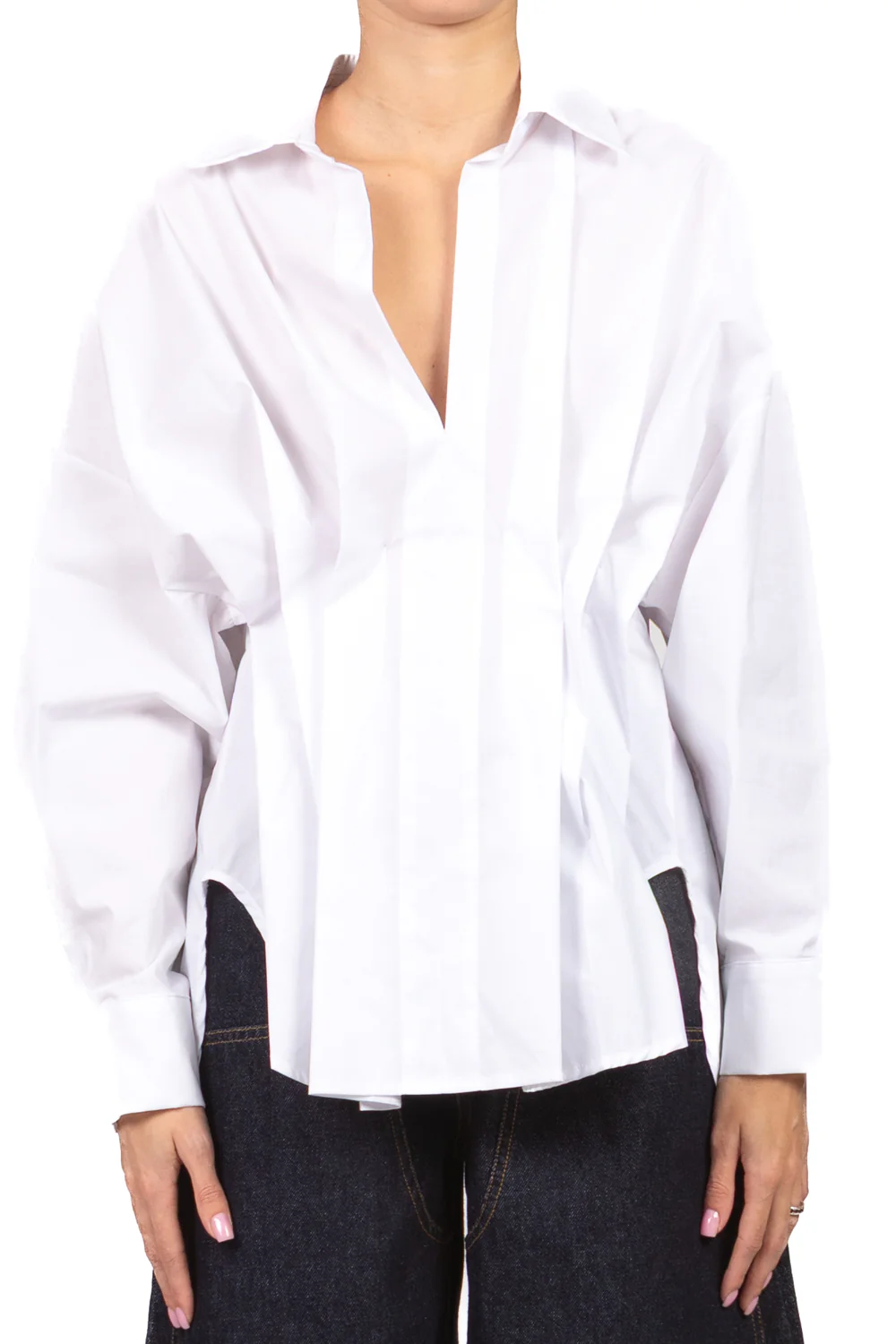 Have One - Camicia scollo v con pieghe Art. CVS-Q037 - Image 2