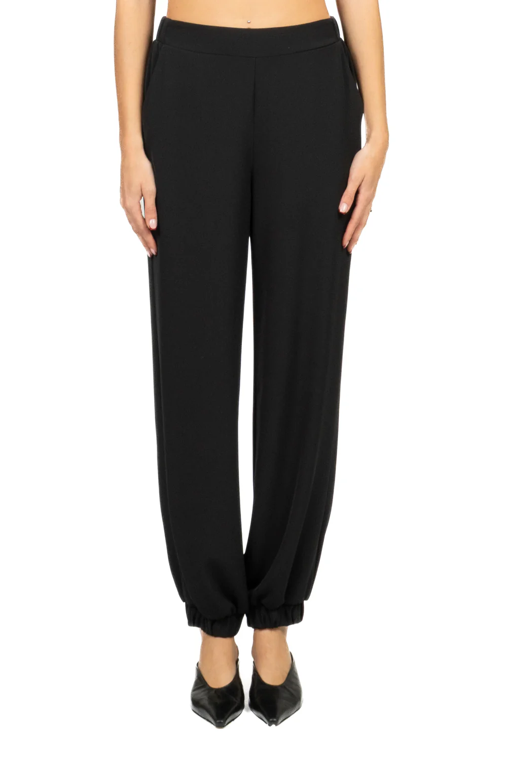 Imperial - Pantalone jogger in crepe Art. P9E5LHX - Image 2