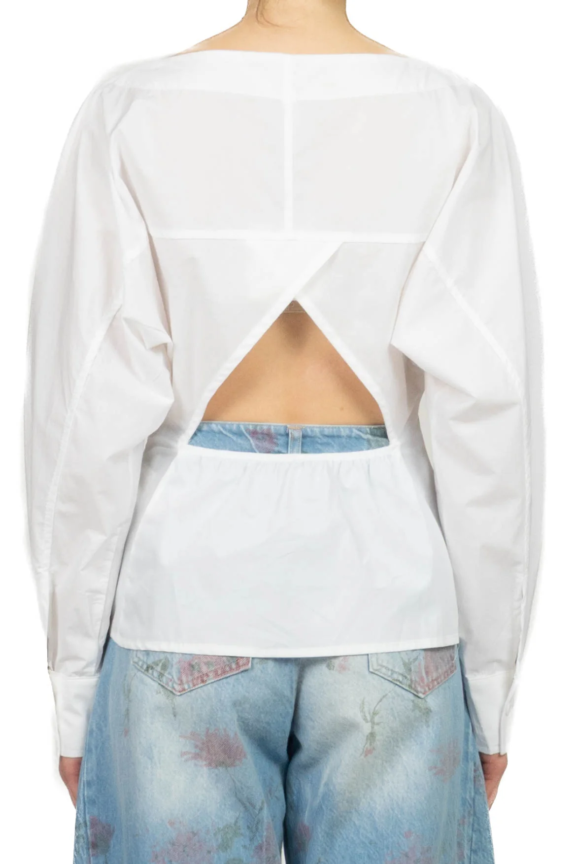 Tensione In - Camicia cut out scollo barca Art. EU1102 - Image 3