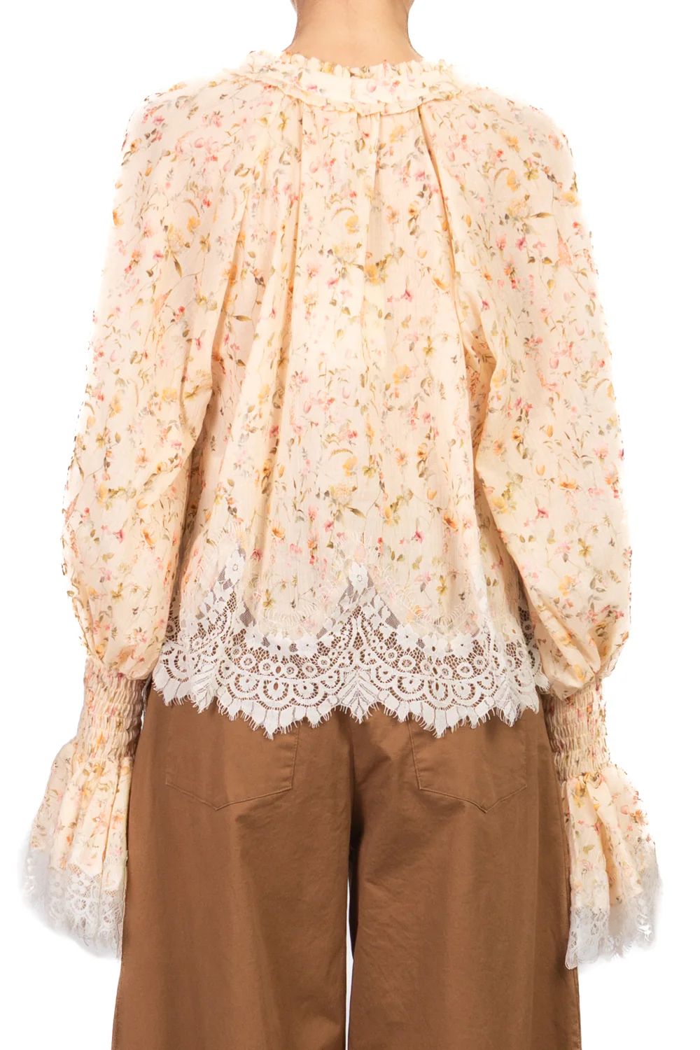 Tensione In - Blusa floreale intarsi pizzo Art. S26C621 - Image 3