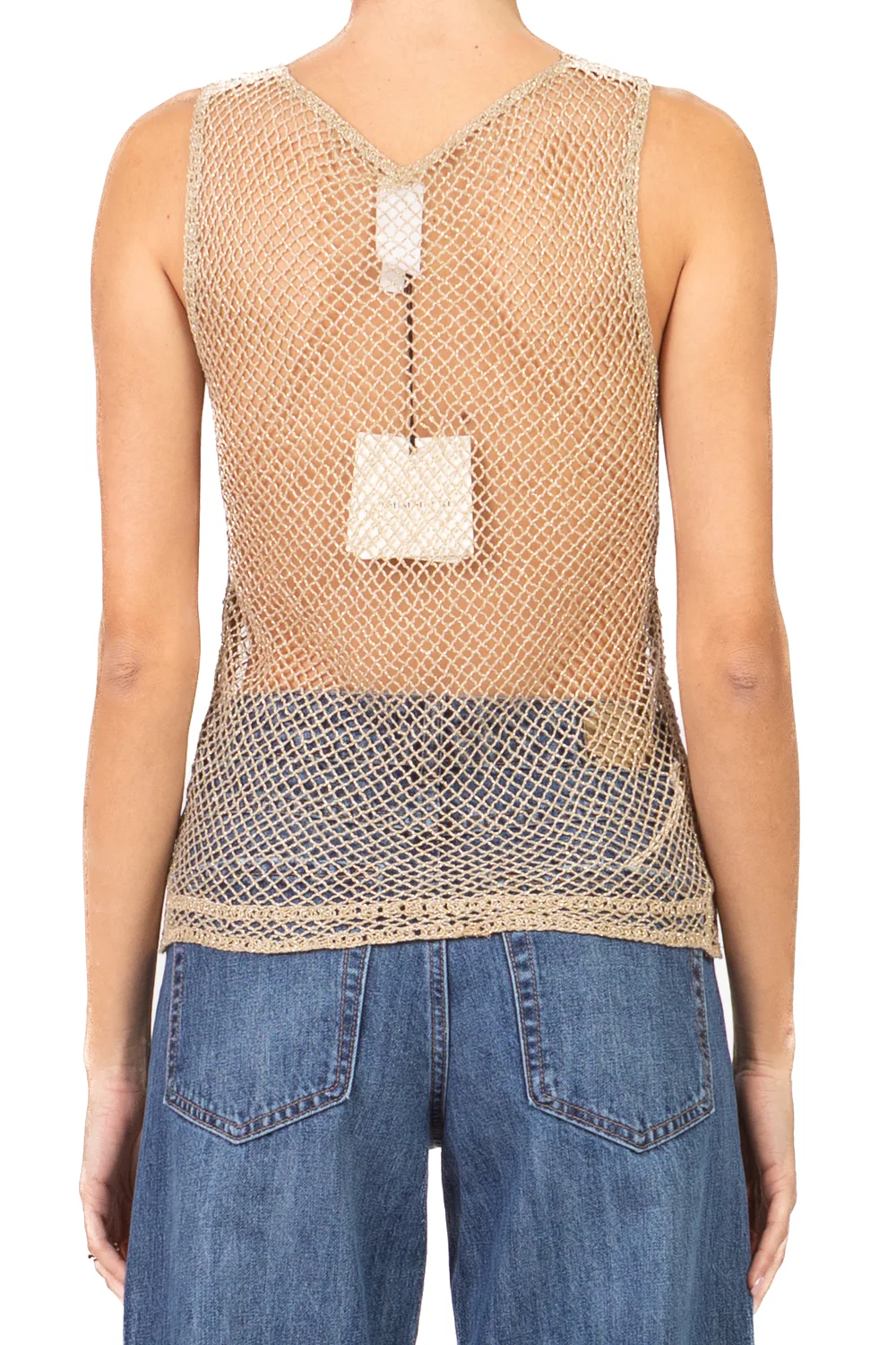Tensione In - Canotta crochet in lurex Art. D74868 - Image 6