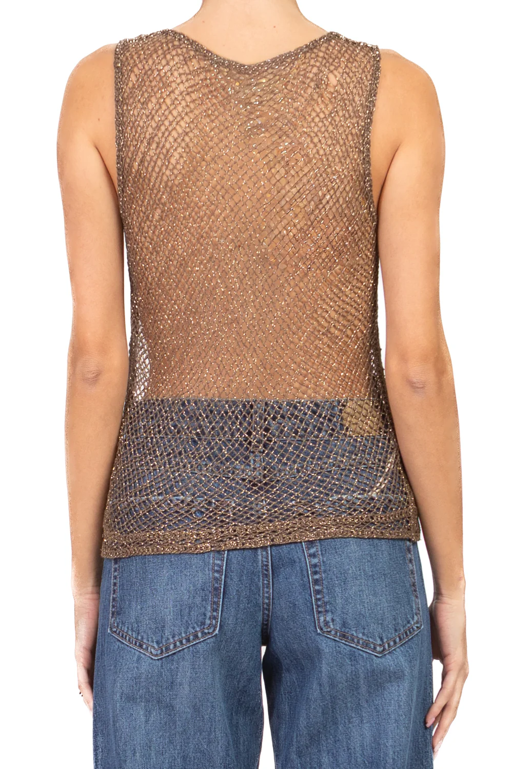 Tensione In - Canotta crochet in lurex Art. D74868 - Image 9