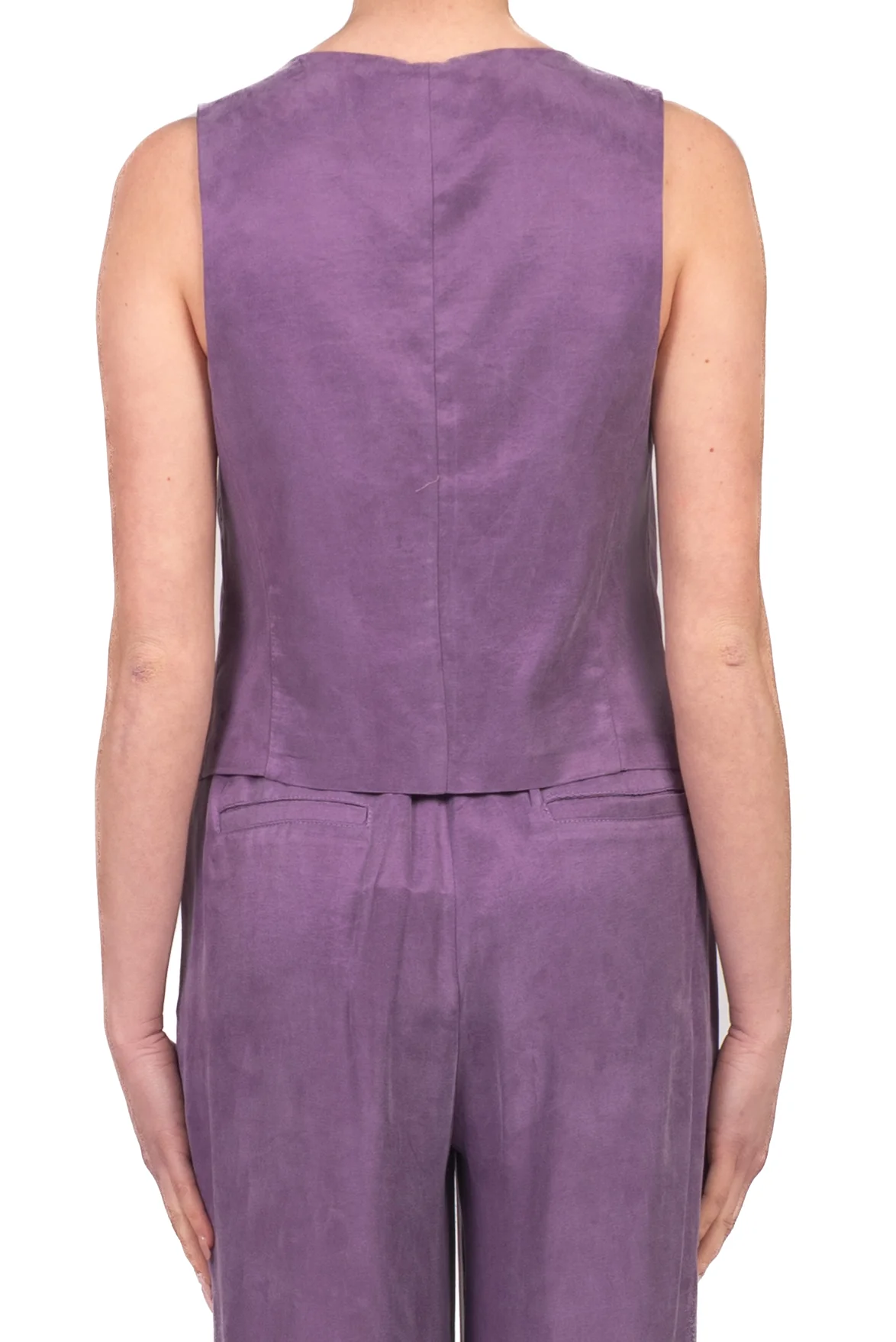 Tensione In - Gilet in seta lavata Art. 26D4426 - Image 3