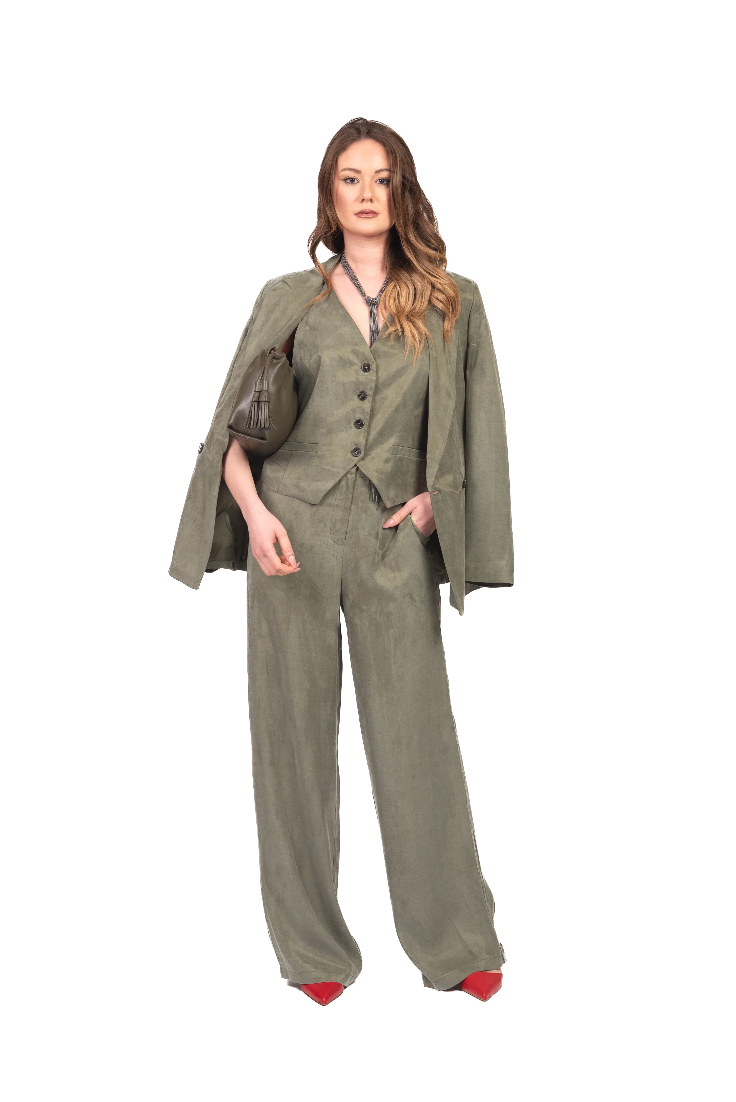 Tensione In - Gilet in seta lavata Art. 26D4426 - Image 4