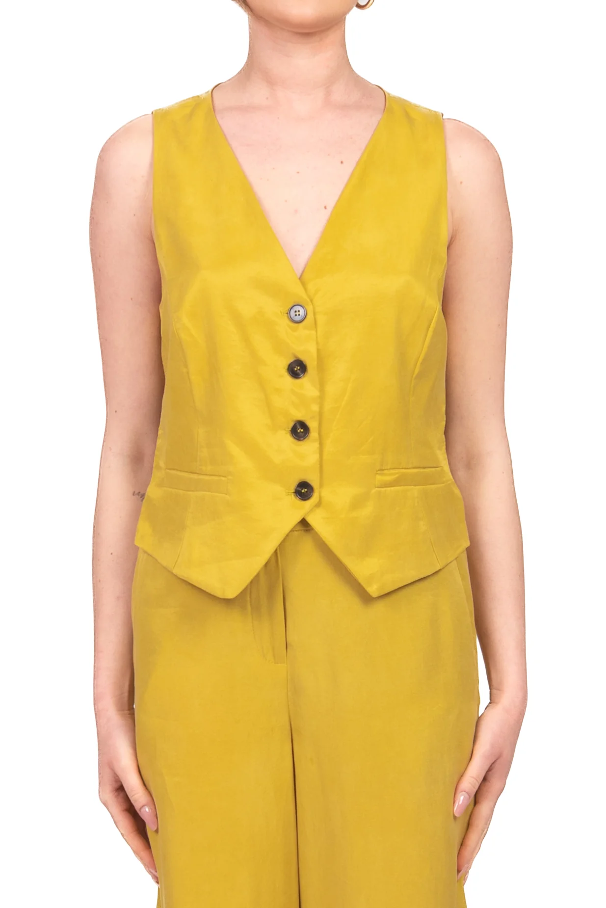 Tensione In - Gilet in seta lavata Art. 26D4426 - Image 8