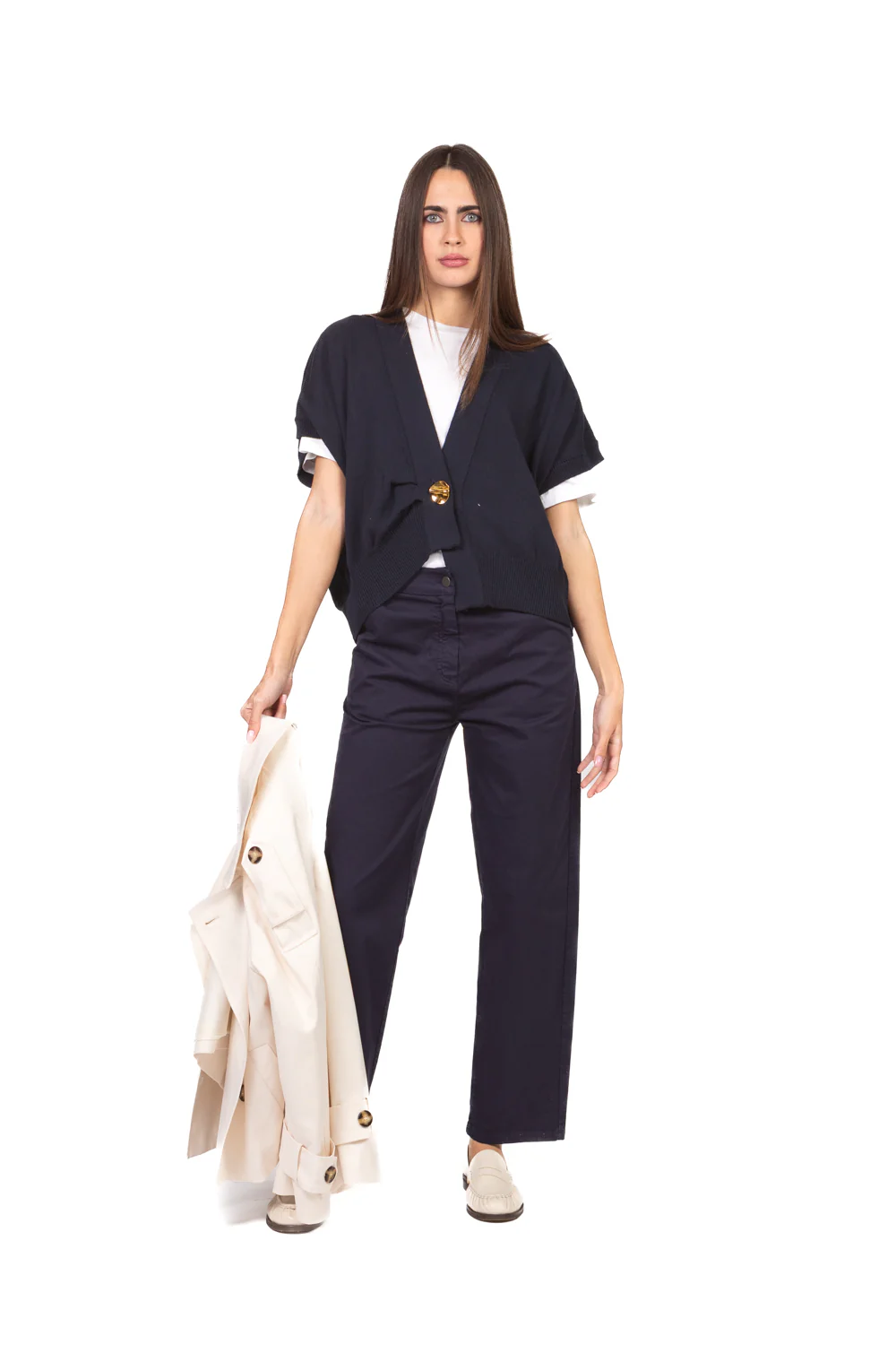 Tensione in - Gilet over chiusura asimmetrica Art. PA5484 - Image 10