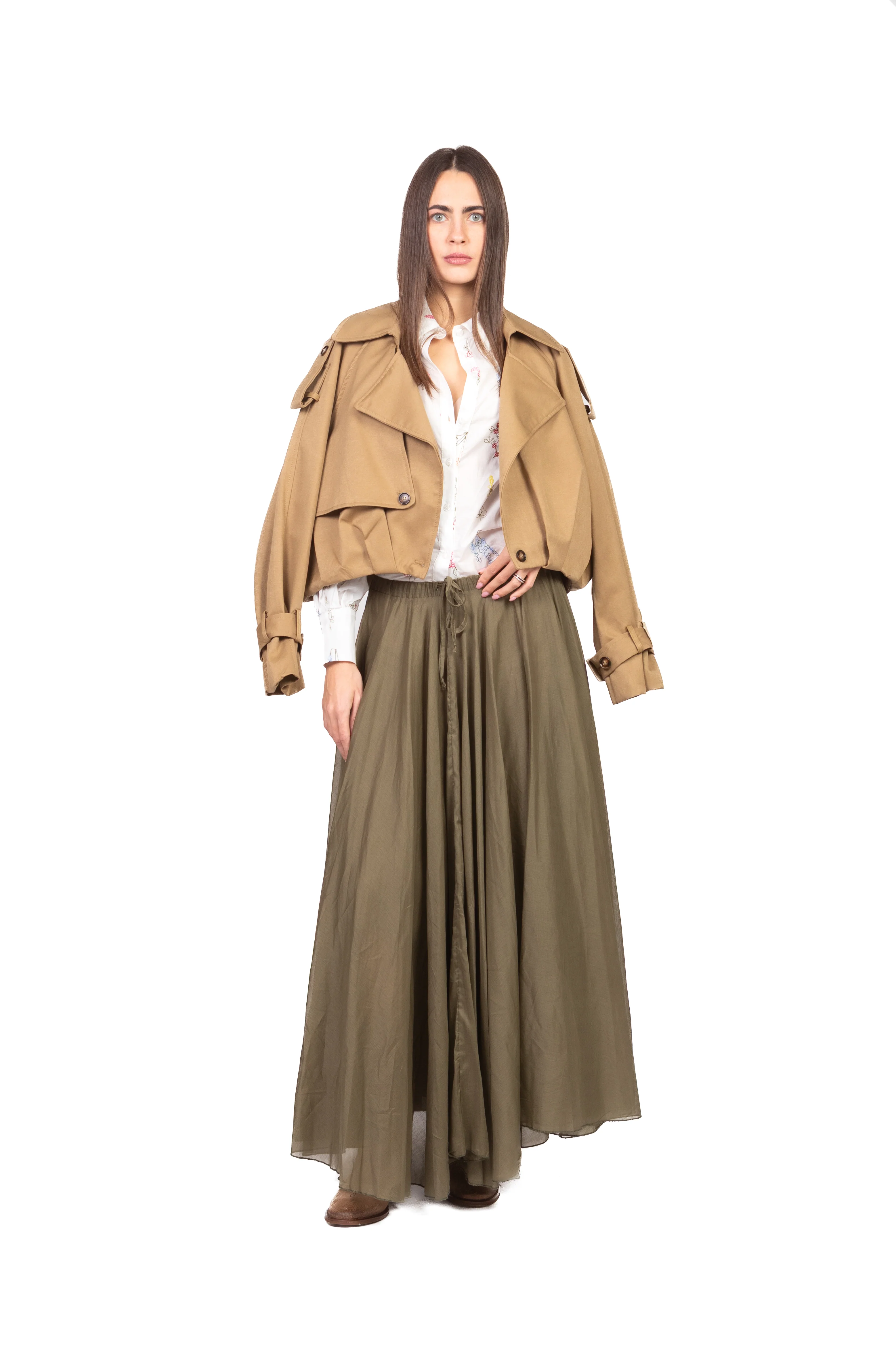 Tensione In - Gonna mussola con coulisse Art. 38820 - Image 4