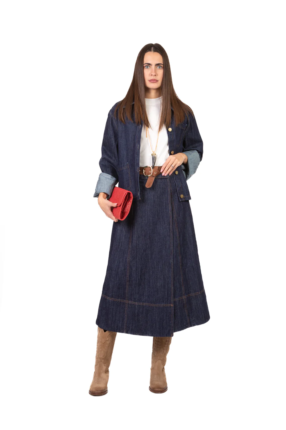 Tensione In - Gonna portafoglio in denim Art. CP982