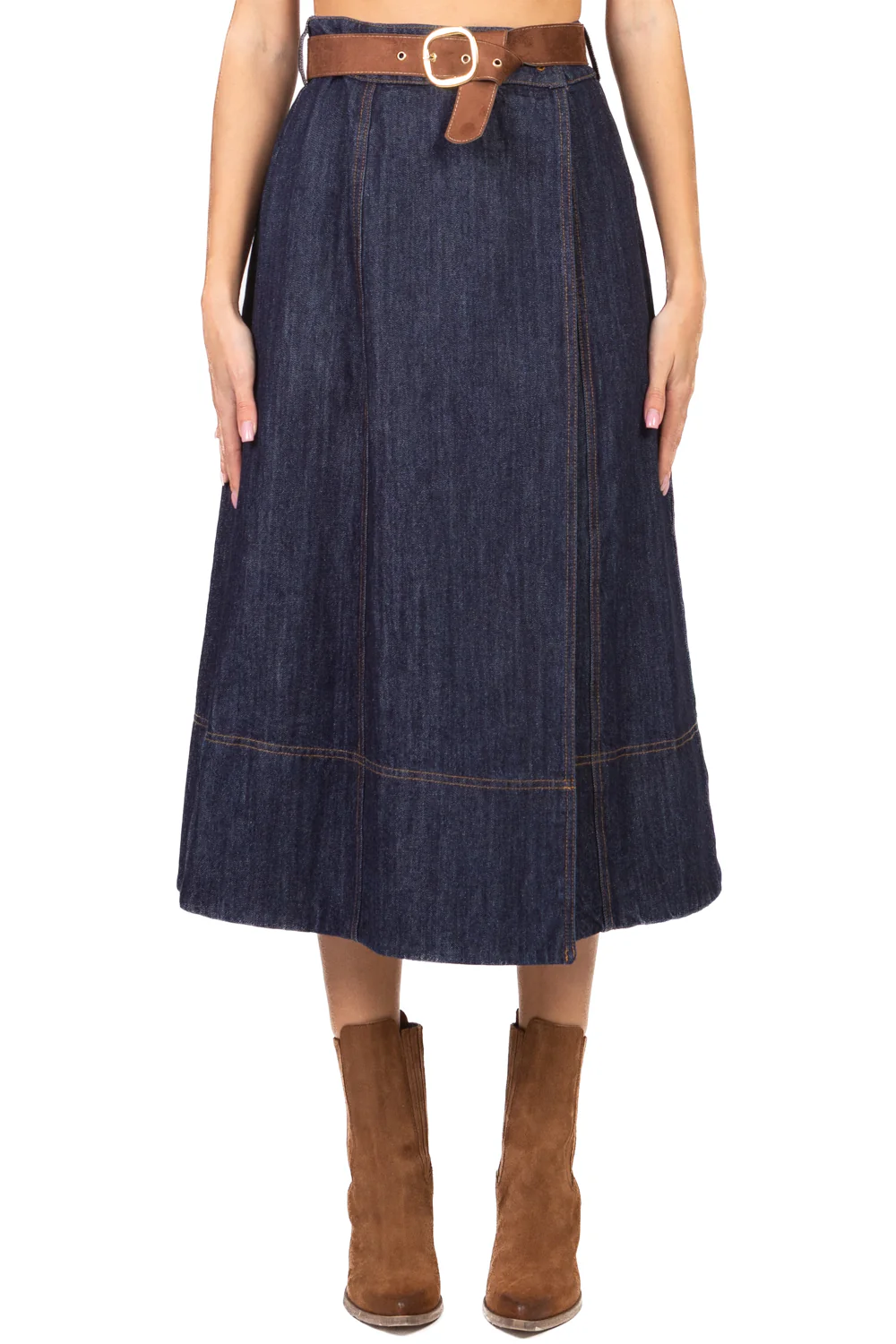 Tensione In - Gonna portafoglio in denim Art. CP982 - Image 2