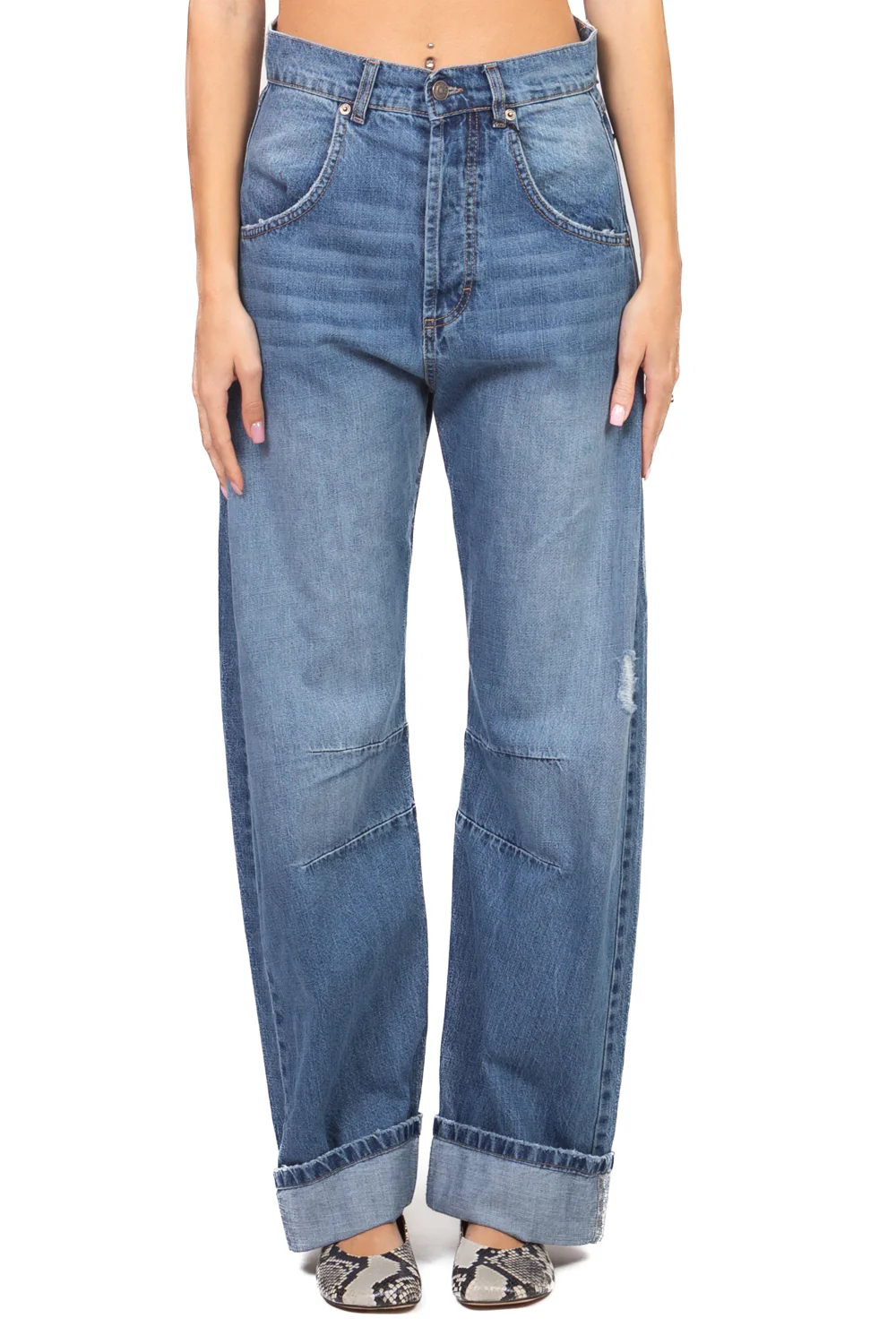 Tensione in - Jeans barrel con risvolto Art. VIKA-SNT - Image 2