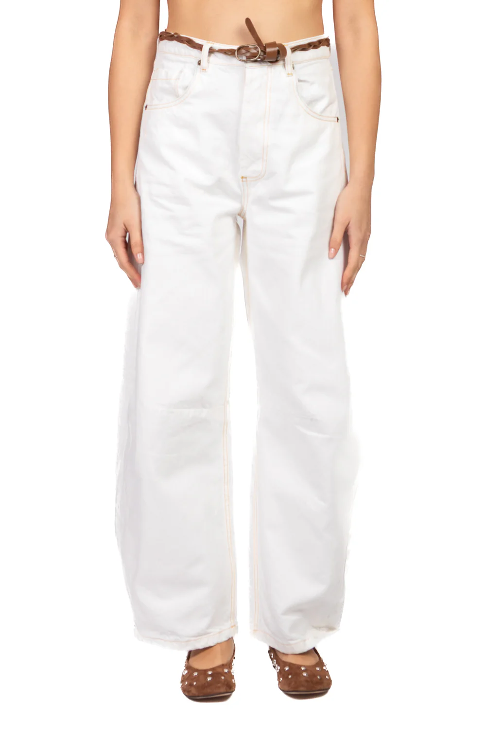 Tensione In - Pantalone barrel con cinta Art. 116T - Image 2