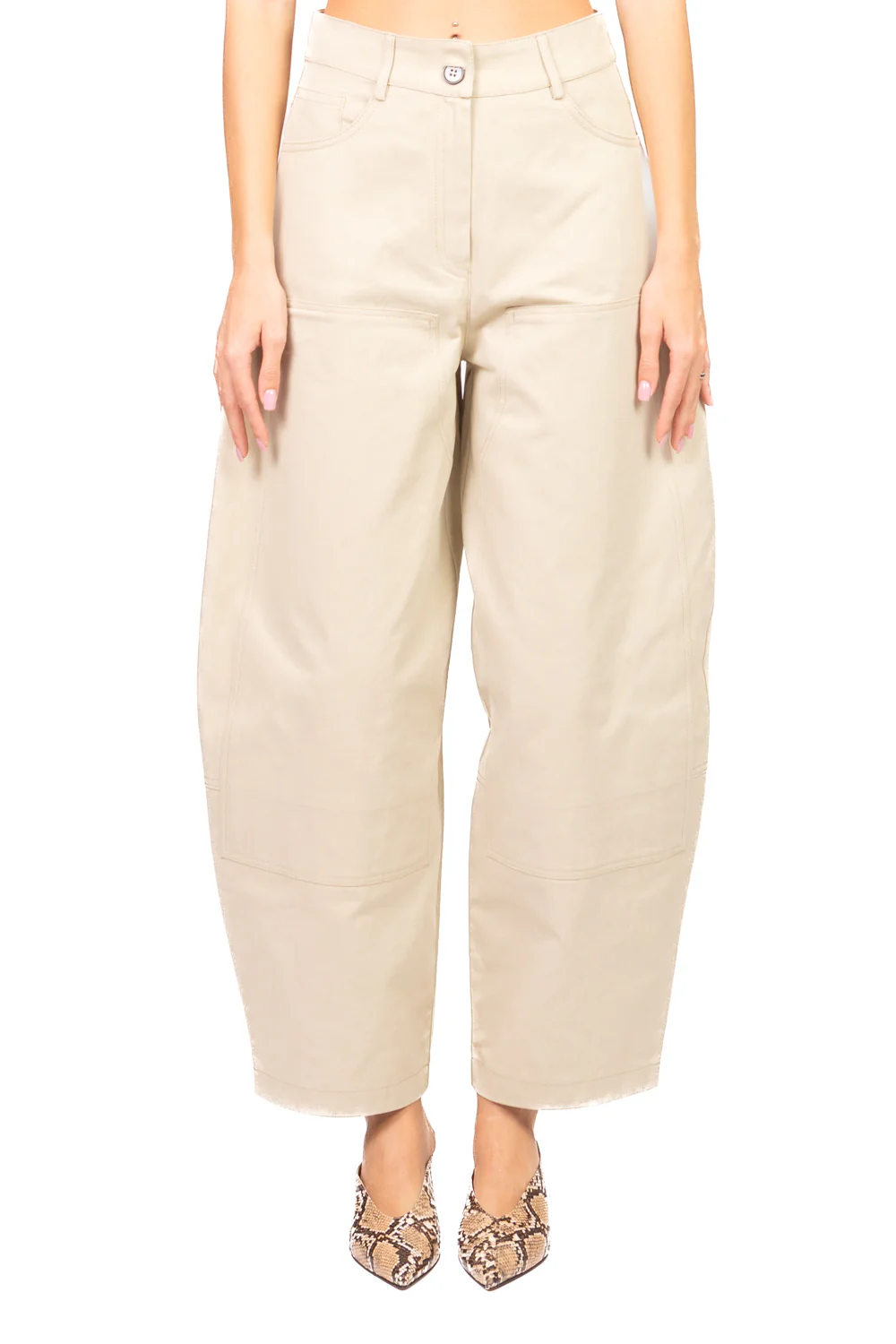 Tensione In - Pantalone balloon tasche ecopelle Art. 26P4163 - Image 12