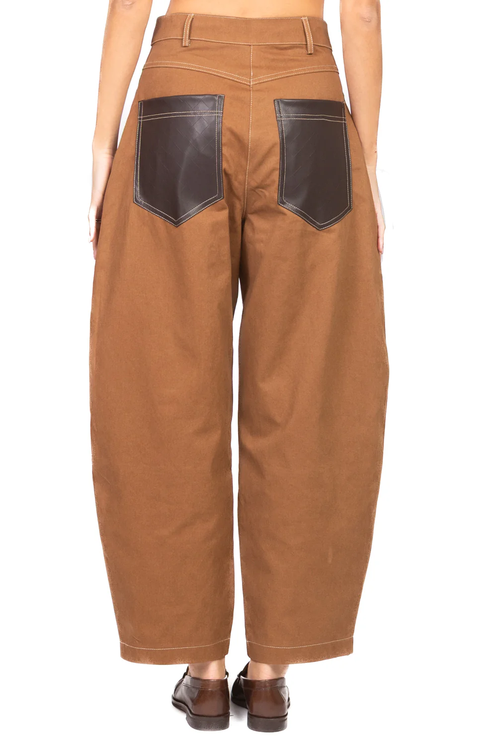 Tensione In - Pantalone balloon tasche ecopelle Art. 26P4163 - Image 3