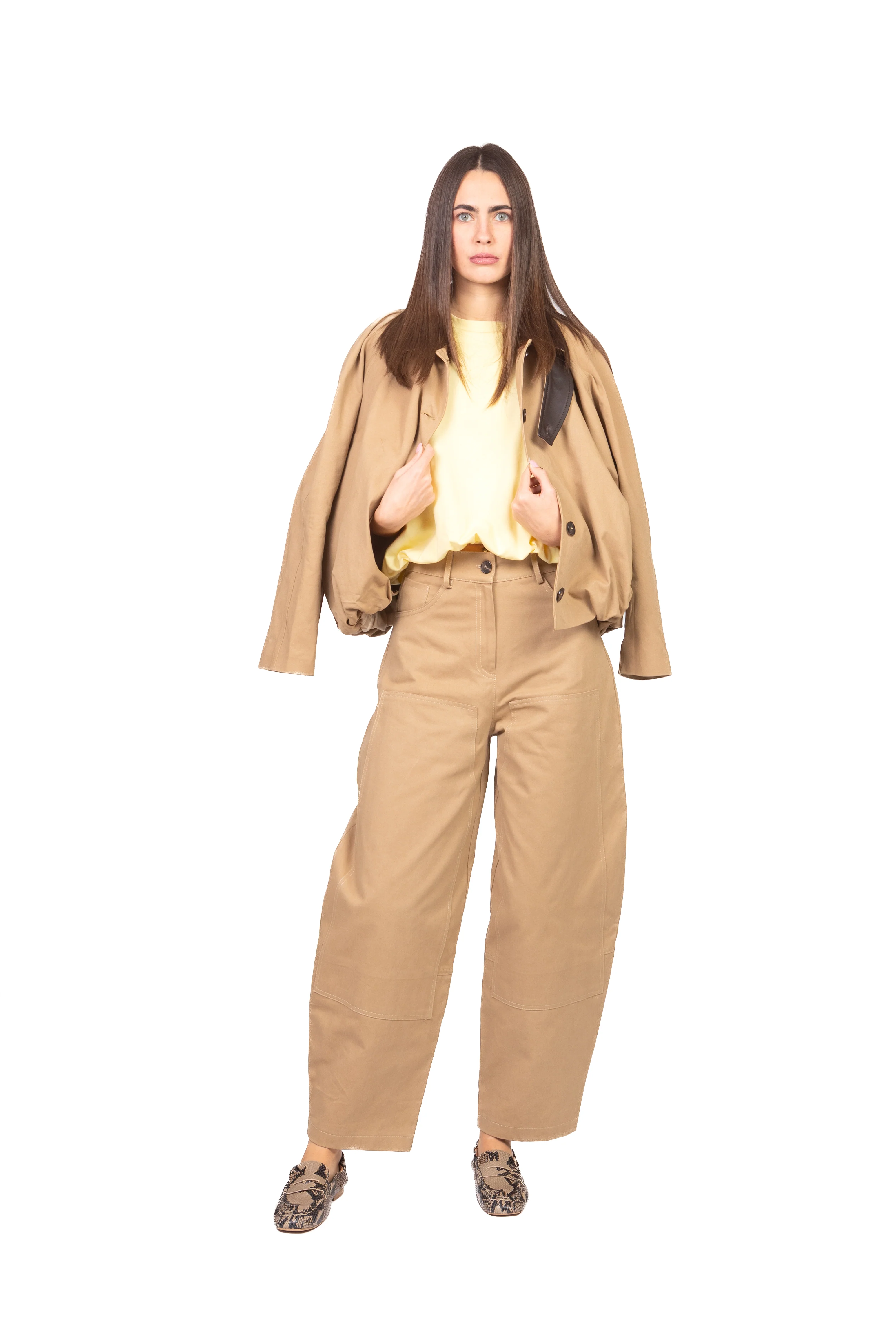 Tensione In - Pantalone balloon tasche ecopelle Art. 26P4163 - Image 4