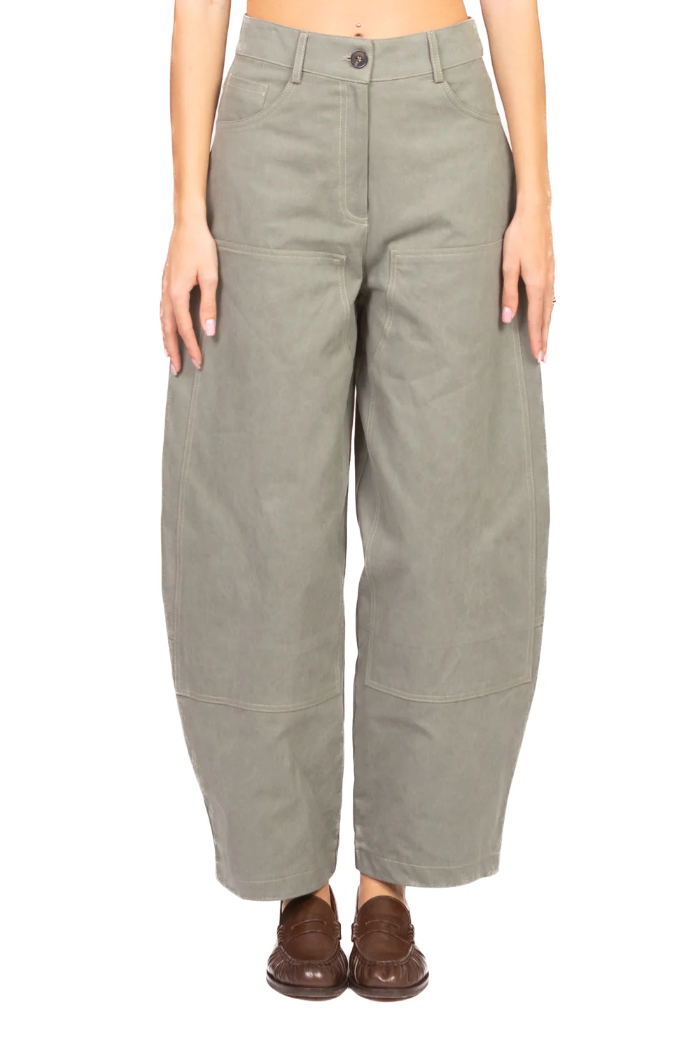 Tensione In - Pantalone balloon tasche ecopelle Art. 26P4163 - Image 8