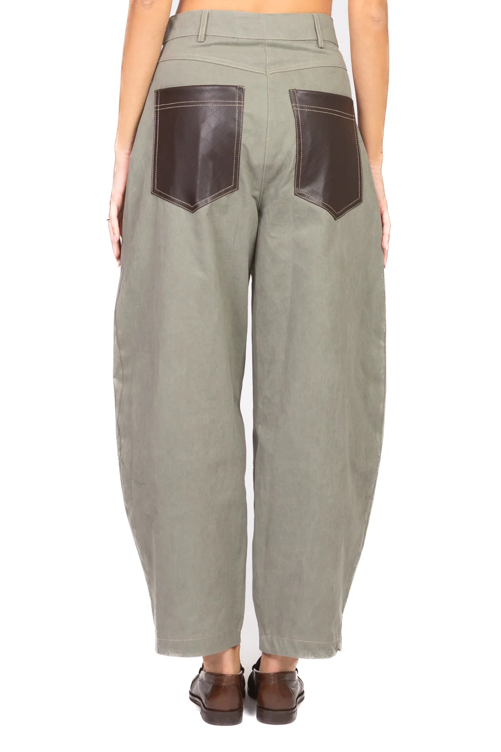 Tensione In - Pantalone balloon tasche ecopelle Art. 26P4163 - Image 9