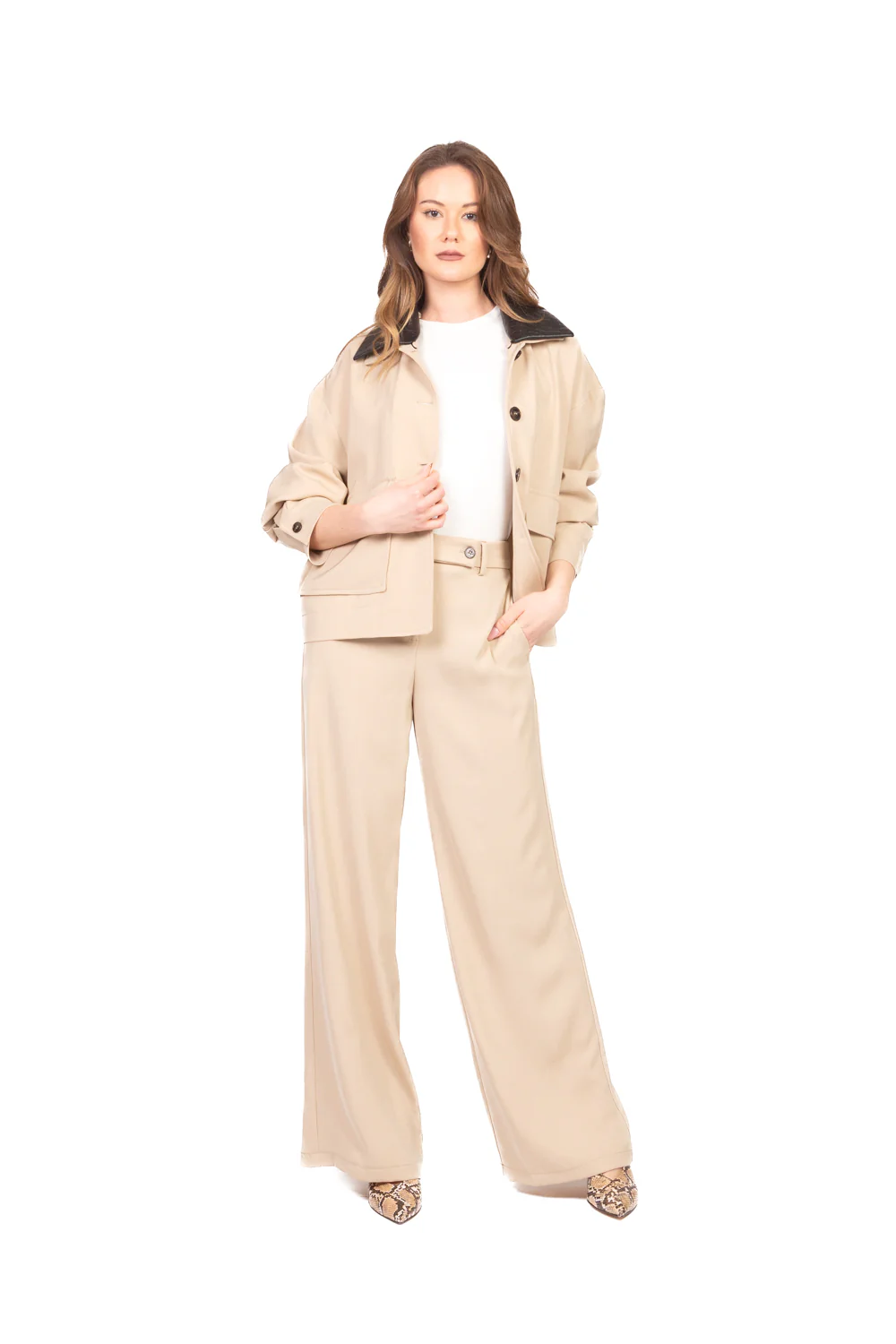 Tensione In - Pantalone gamba dritta fluido Art. 26P4174 - Image 4