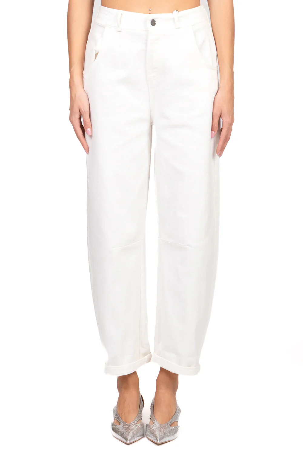 Tensione in - Pantalone barrel con elastico posteriore Art. PA5137-PE26 - Image 12