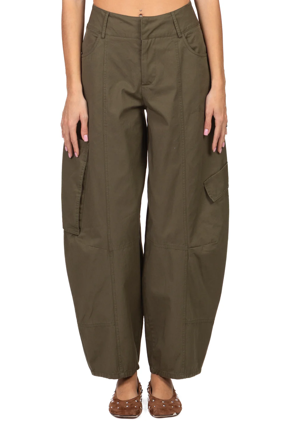 Tensione In - Pantalone barrel con tasconi Art. HM580 - Image 4