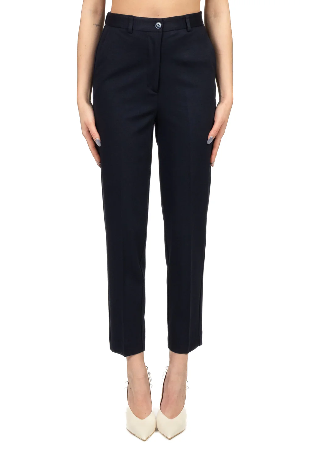 Tensione In - Pantalone sigaretta punto milano Art. 26P4005 - Image 2
