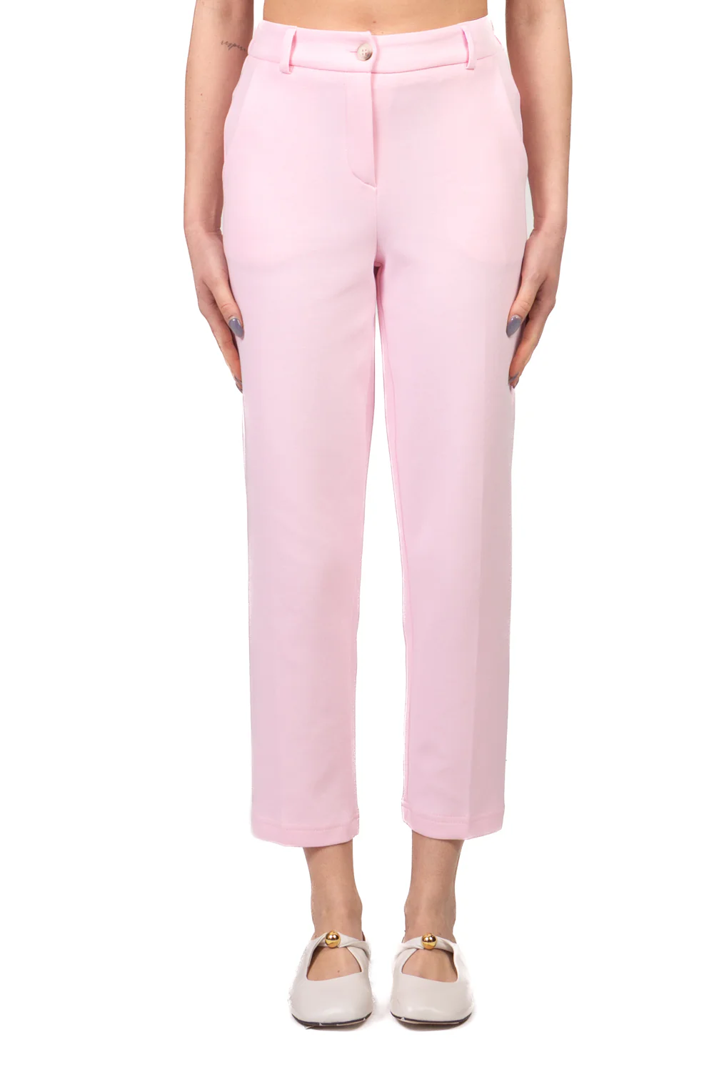 Tensione In - Pantalone sigaretta punto milano Art. 26P4005 - Image 8