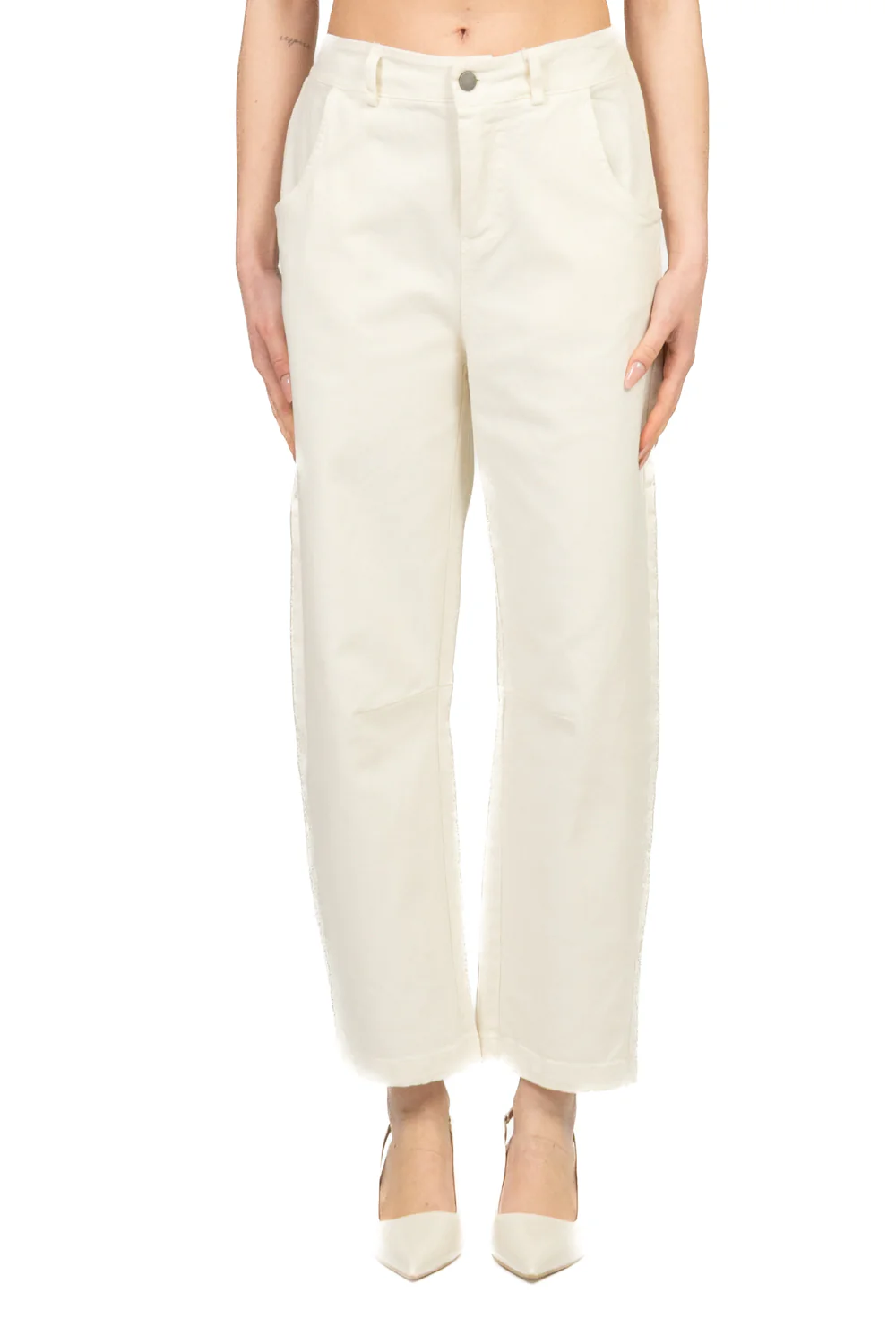 Tensione In - Pantalone barrel in denim Art. 52303 - Image 2