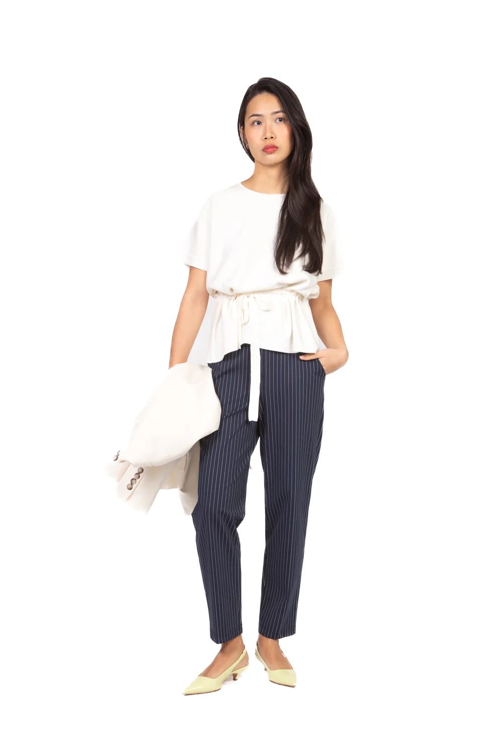 Tensione in - Pantalone sigaretta gessato Art. 26P4074