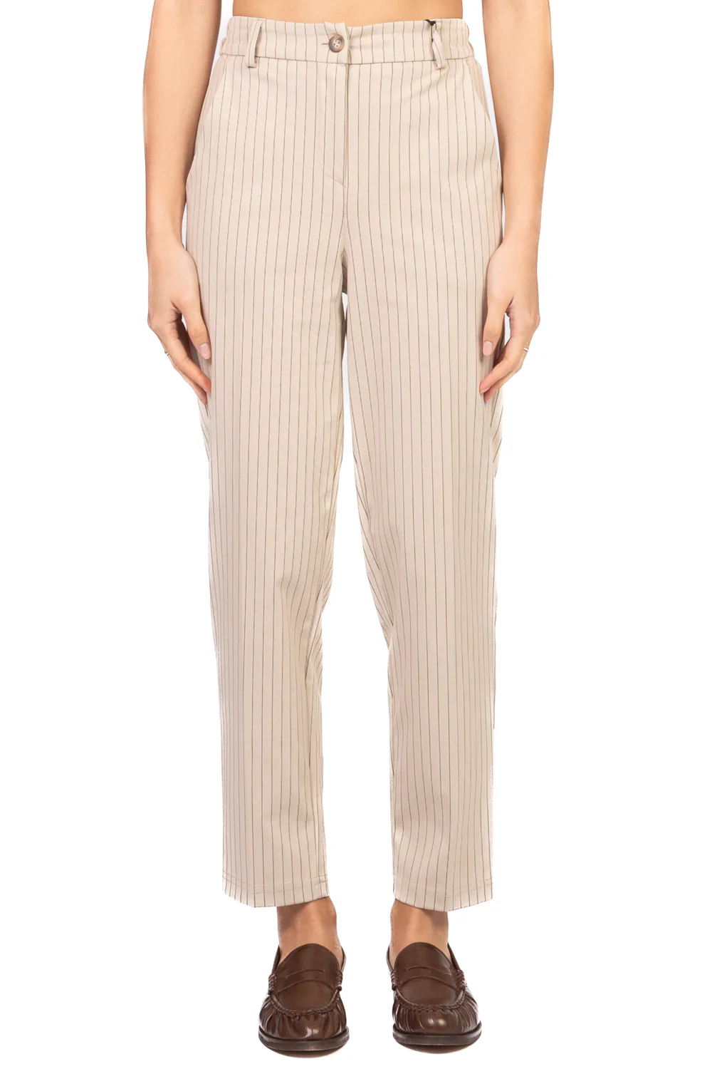 Tensione in - Pantalone sigaretta gessato Art. 26P4074 - Image 8