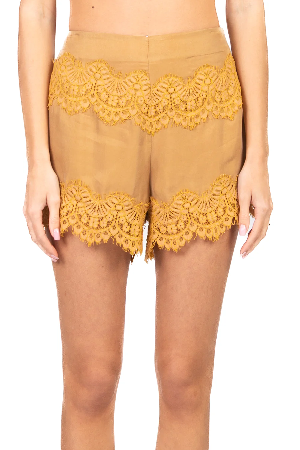 Tensione In - Shorts cupro intasi pizzo Art. 38866 - Image 5