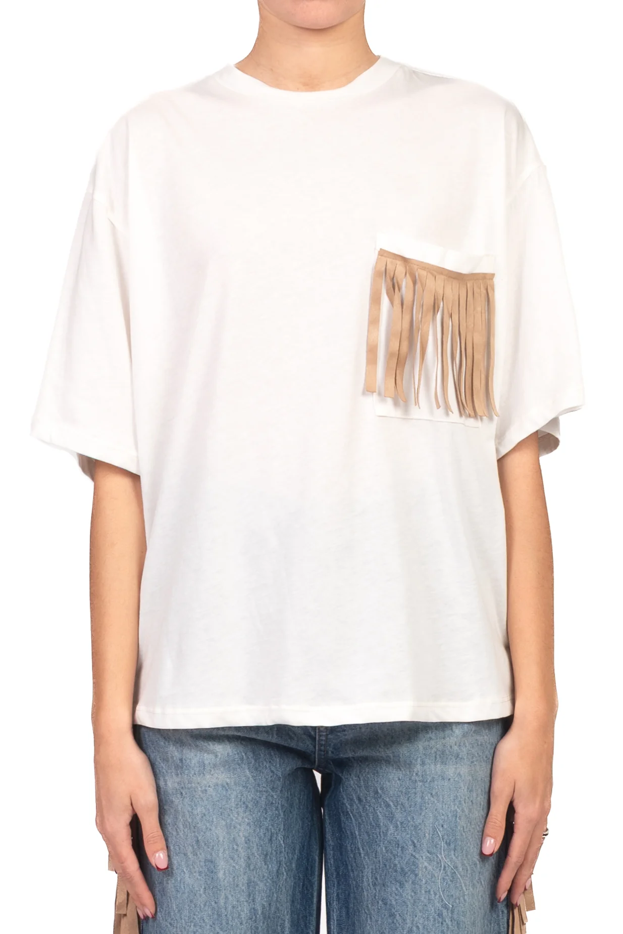 Tensione In - T-shirt taschino frange Art. DC1251 - Image 2