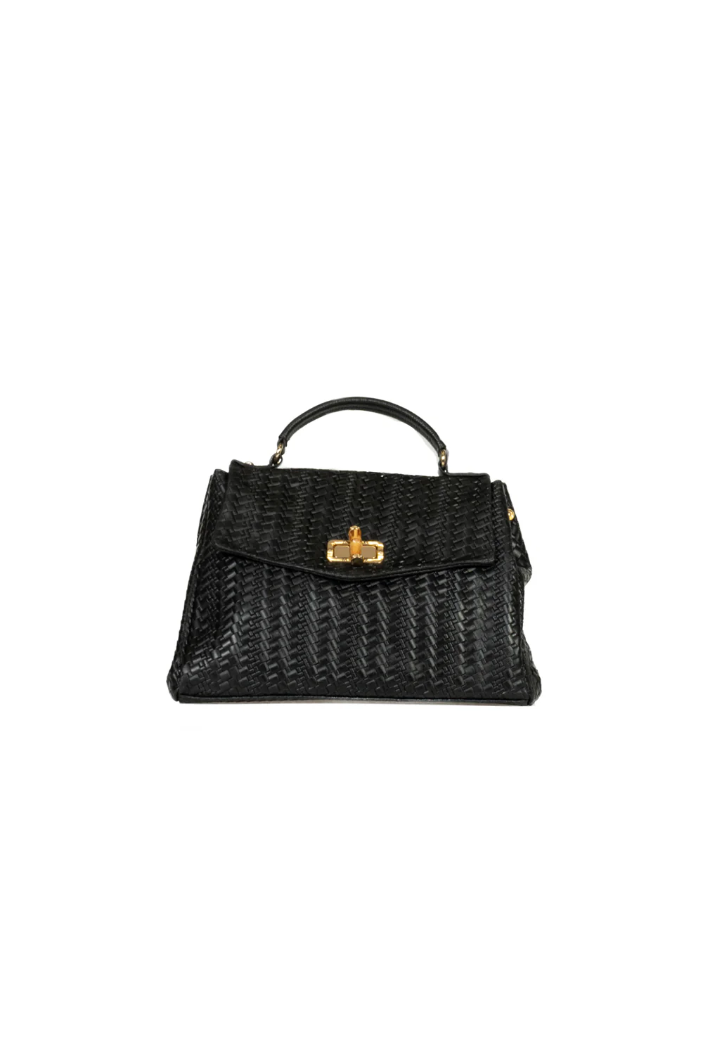 Upper - Borsa trapezio in pelle intrecciata - Image 3