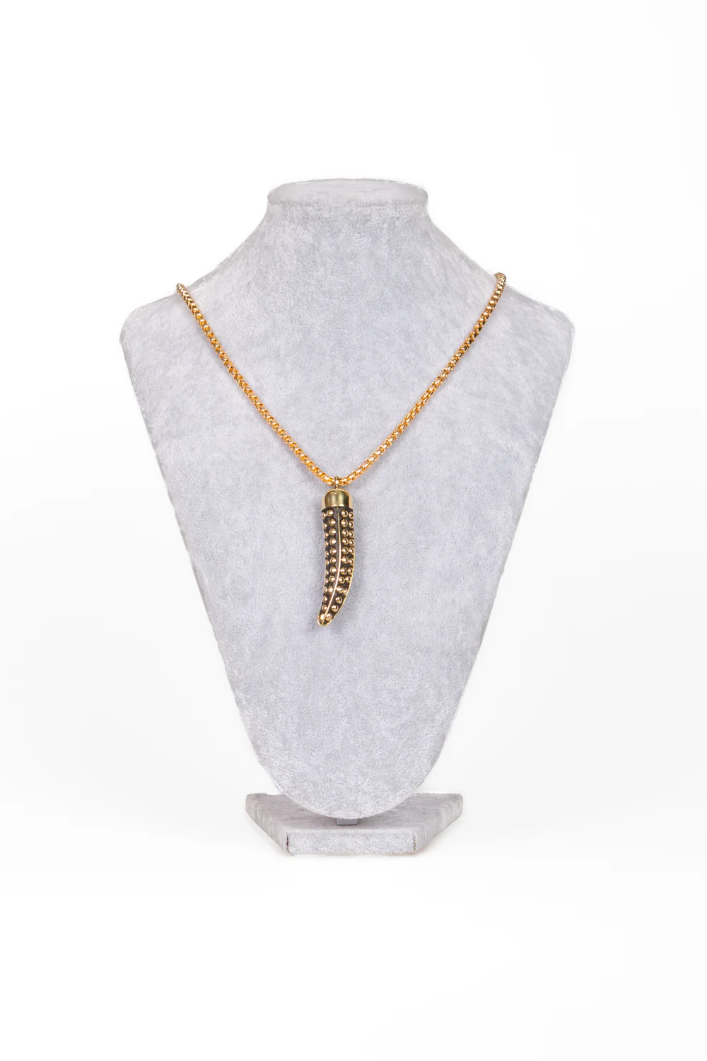 Upper - Collana corno borchiato