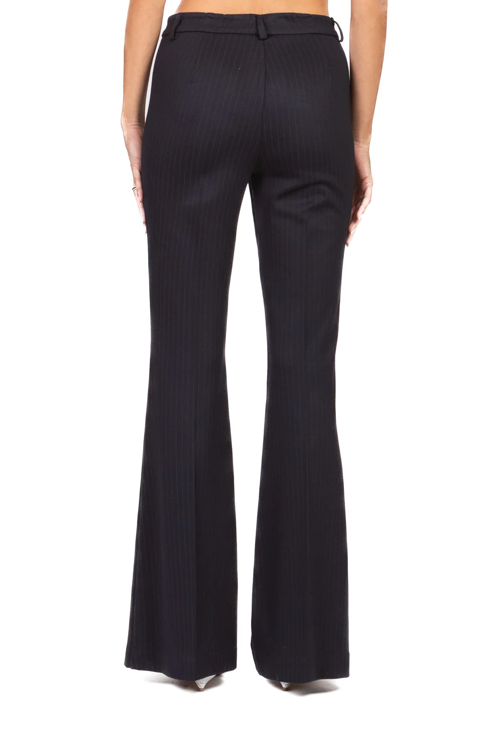 Vicolo - Pantalone gessato a zampa Art. TAB0062 - Image 3