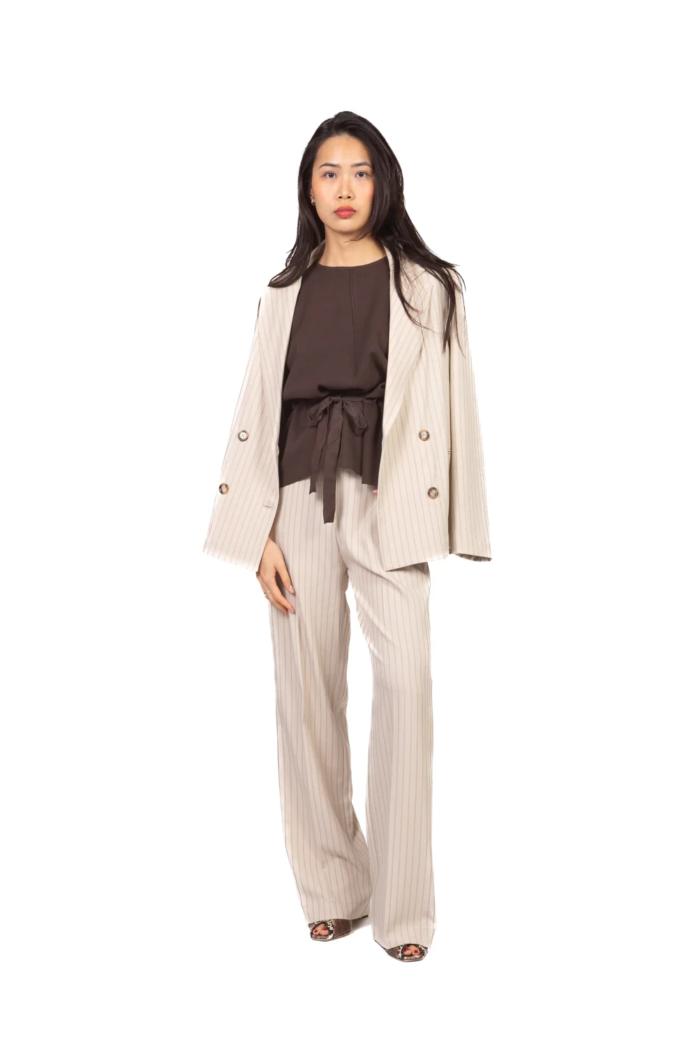 Vicolo - Pantalone gamba dritta gessato Art. TAB1051