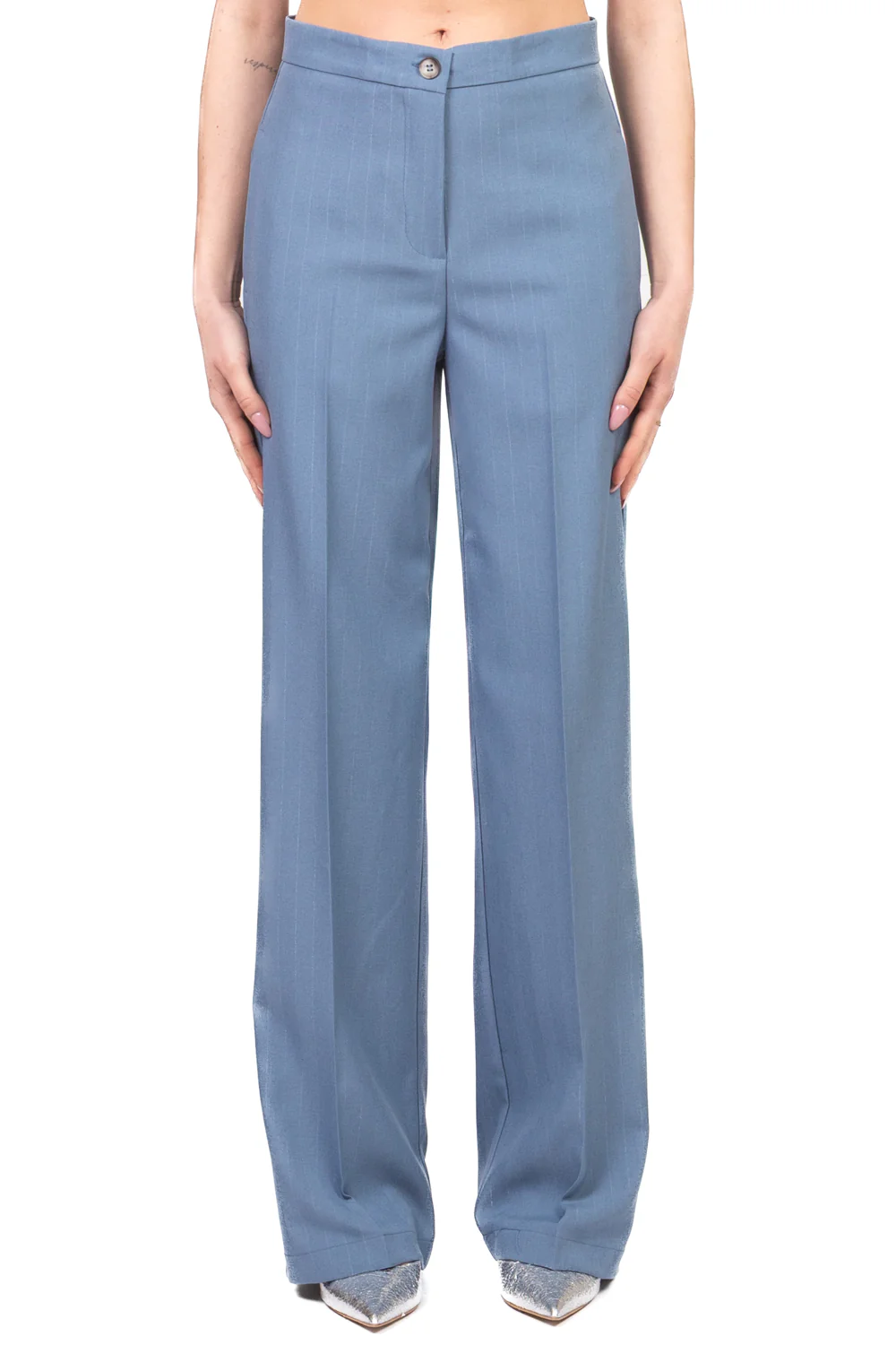 Vicolo - Pantalone palazzo gessato Art. TAB0772 - Image 5