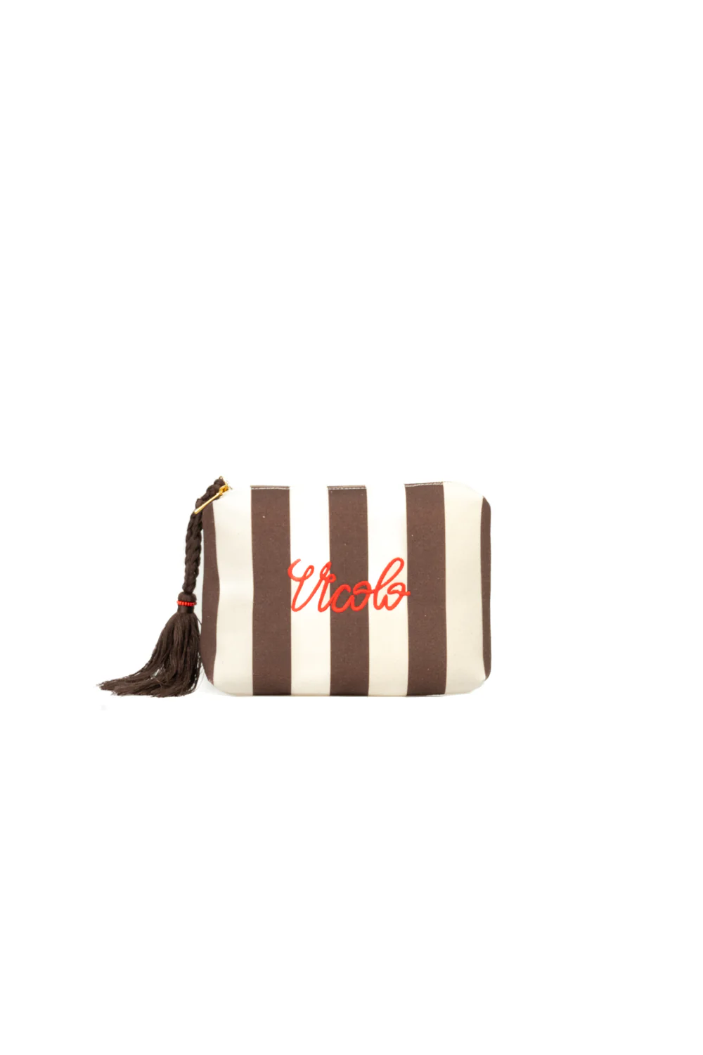 Vicolo - Pochette in canvas rigata Art. XAB0050