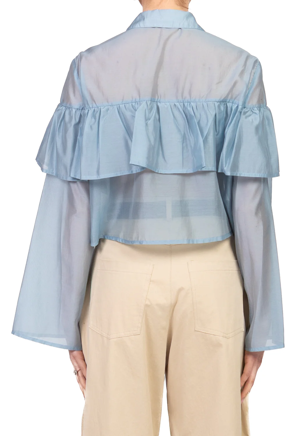 Vicolo - Blusa crop con rouches Art. TAB1382 - Image 3