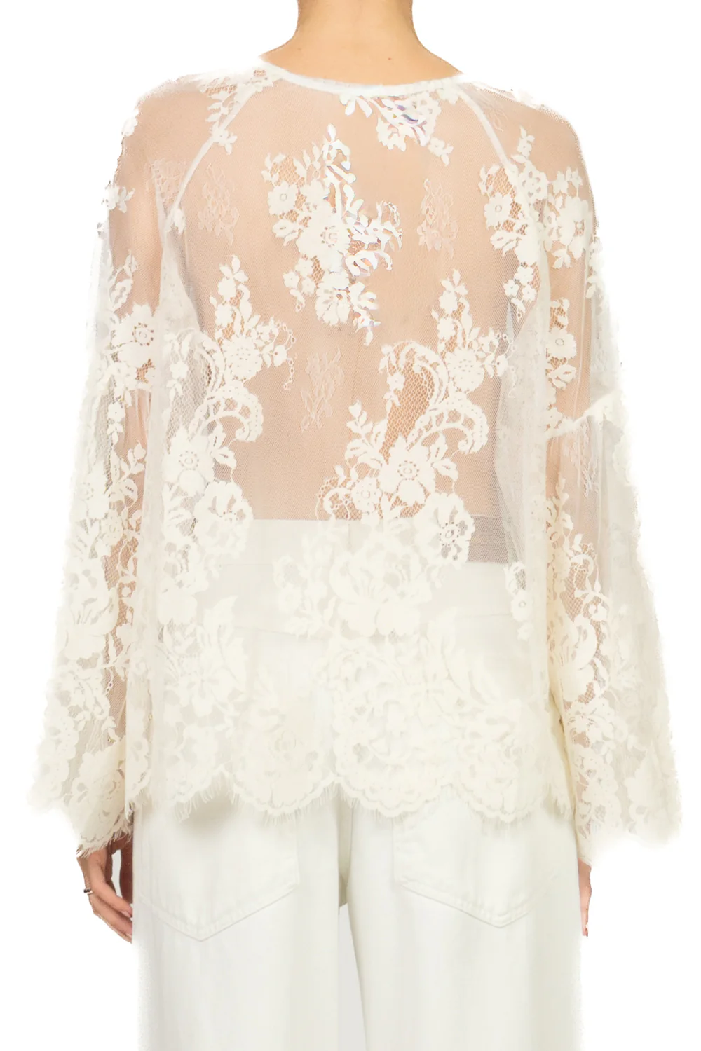 Vicolo - Blusa in pizzo manica campana Art. TAB1421 - Image 3
