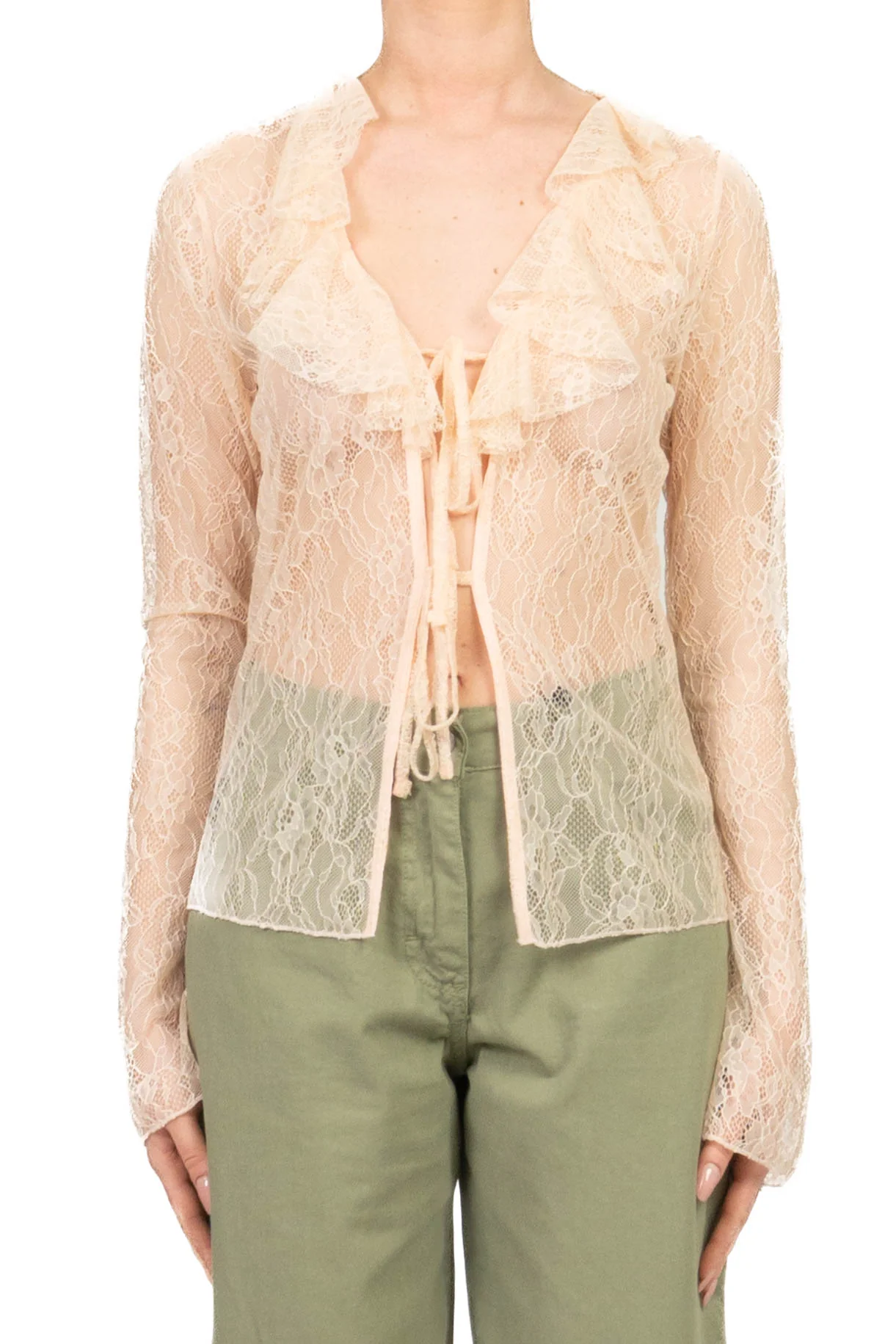 Vicolo - Blusa in pizzo con lacci Art. TAB1521 - Image 2