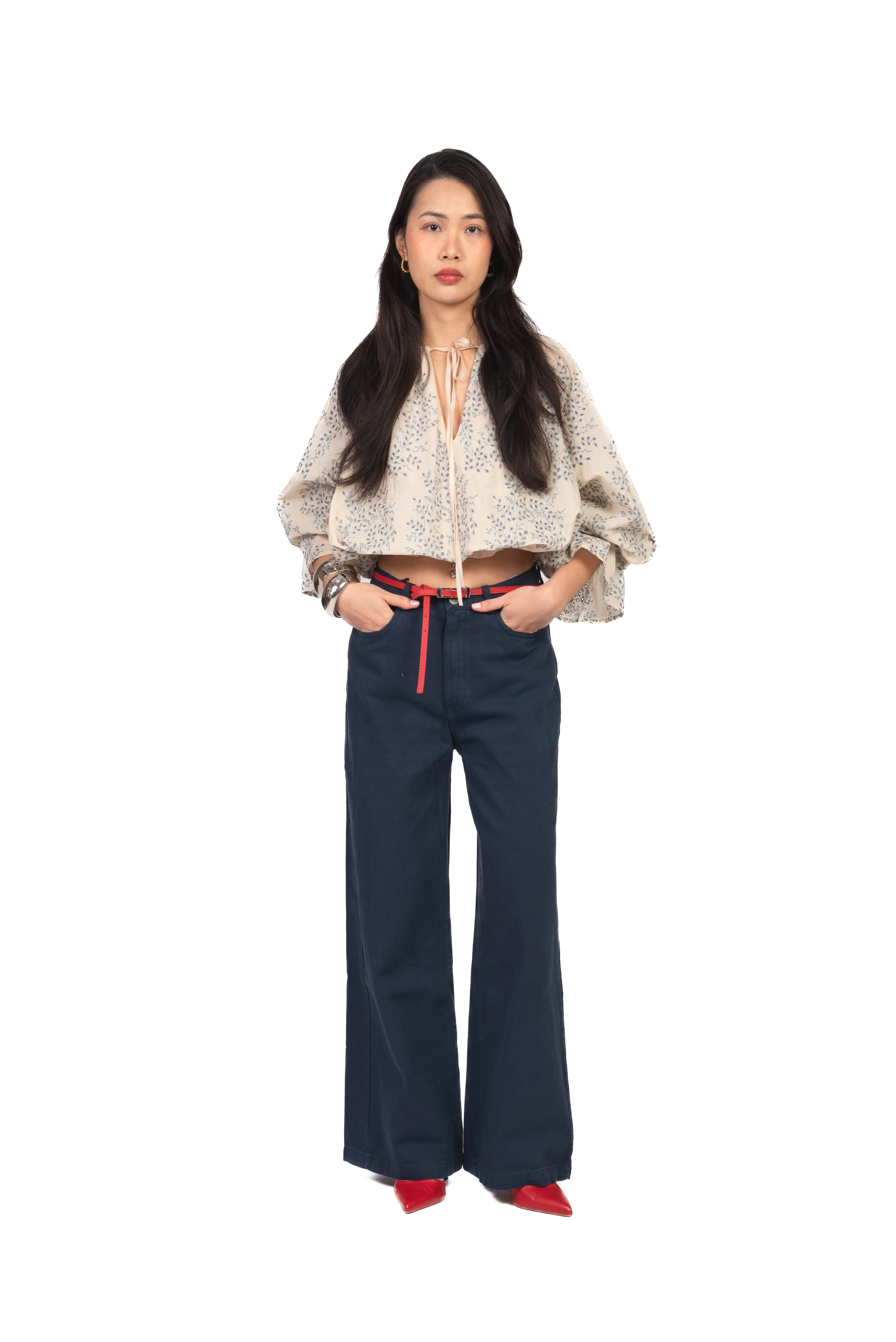 Vicolo - Blusa palloncino ricamata Art. TAB1576